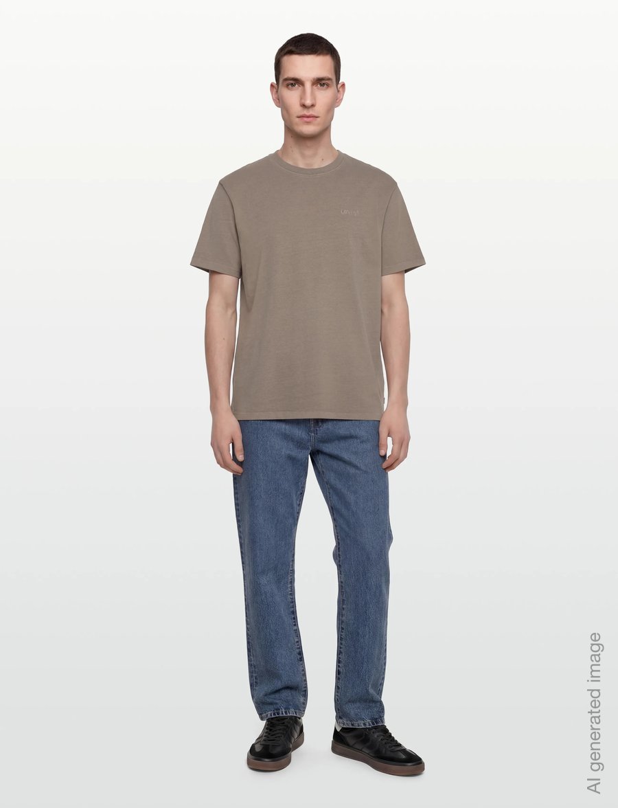Levi's® - RED TAB VINTAGE TEE GRUNGE WAS - kortärmade t-shirts - browns - 0