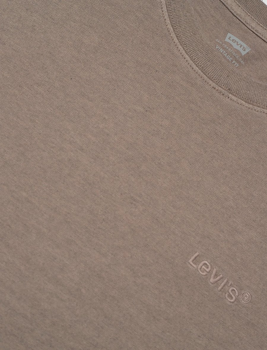 Levi's® - RED TAB VINTAGE TEE GRUNGE WAS - kortärmade t-shirts - browns - 5