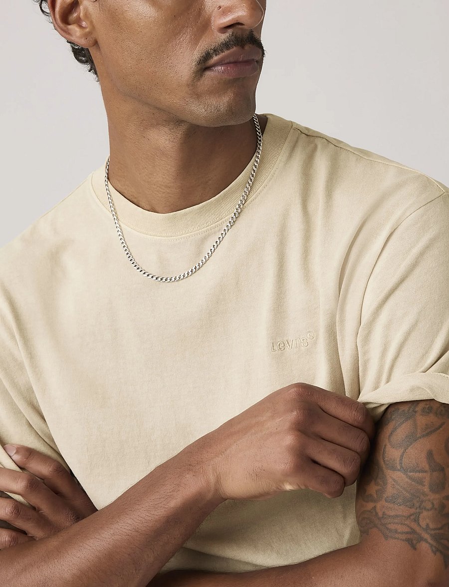 Levi's® - RED TAB VINTAGE TEE GARMENT DY - short-sleeved t-shirts - neutrals - 4