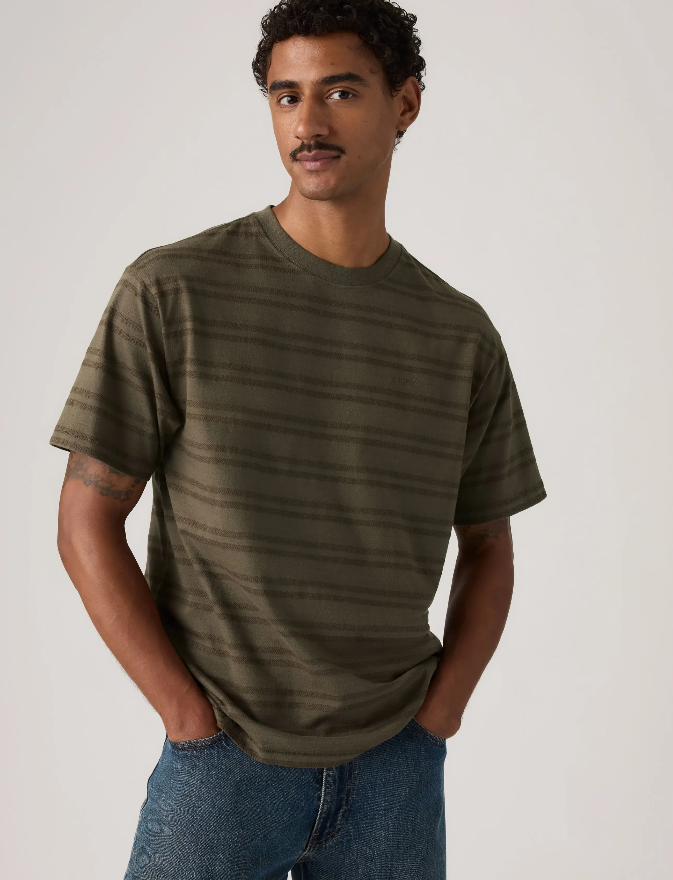 Levi's® RED TAB VINTAGE TEE GRADY CHEV - T-särgid - BROWNS / brown