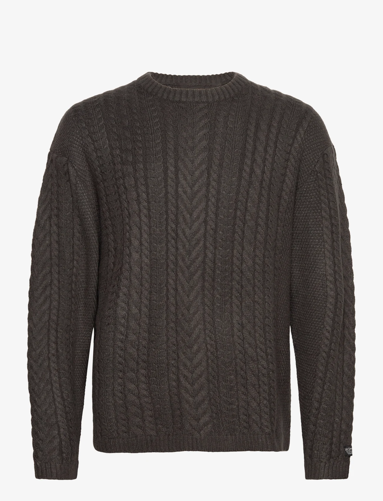 LEVI´S Men - BATTERY CREWNECK SWEATER RAVEN - megztinis su apvalios formos apykakle - blacks - 0