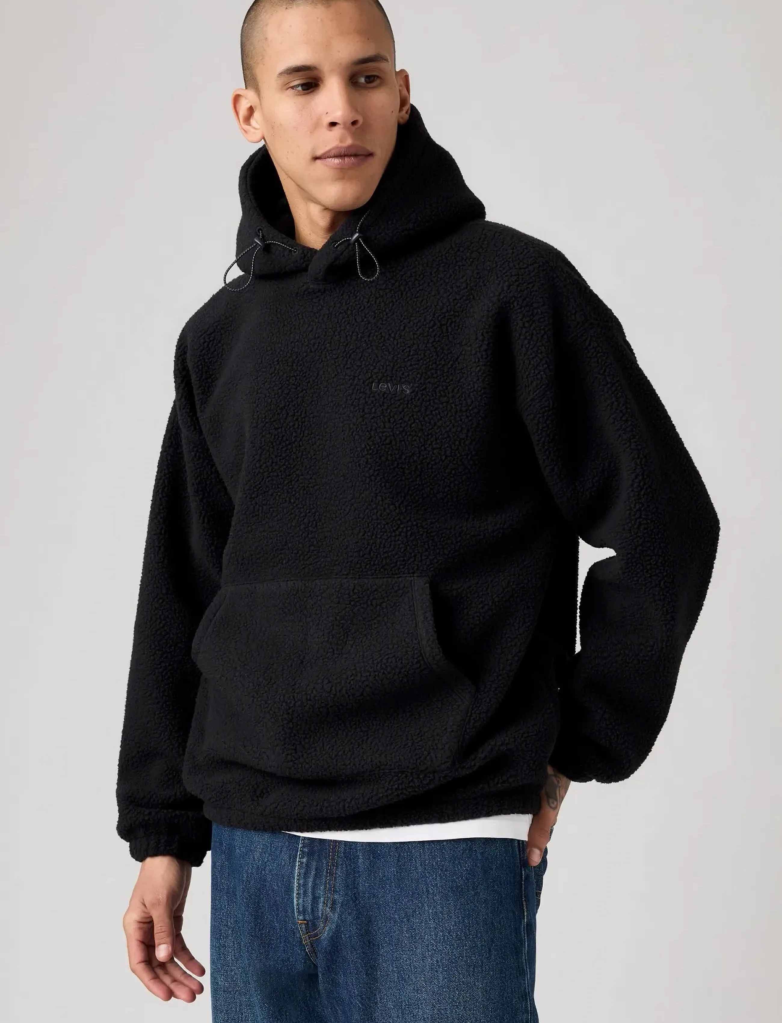 Levi's® COZY UP HOODIE JET BLACK - Dressipluusid ja pusad - BLACKS / black