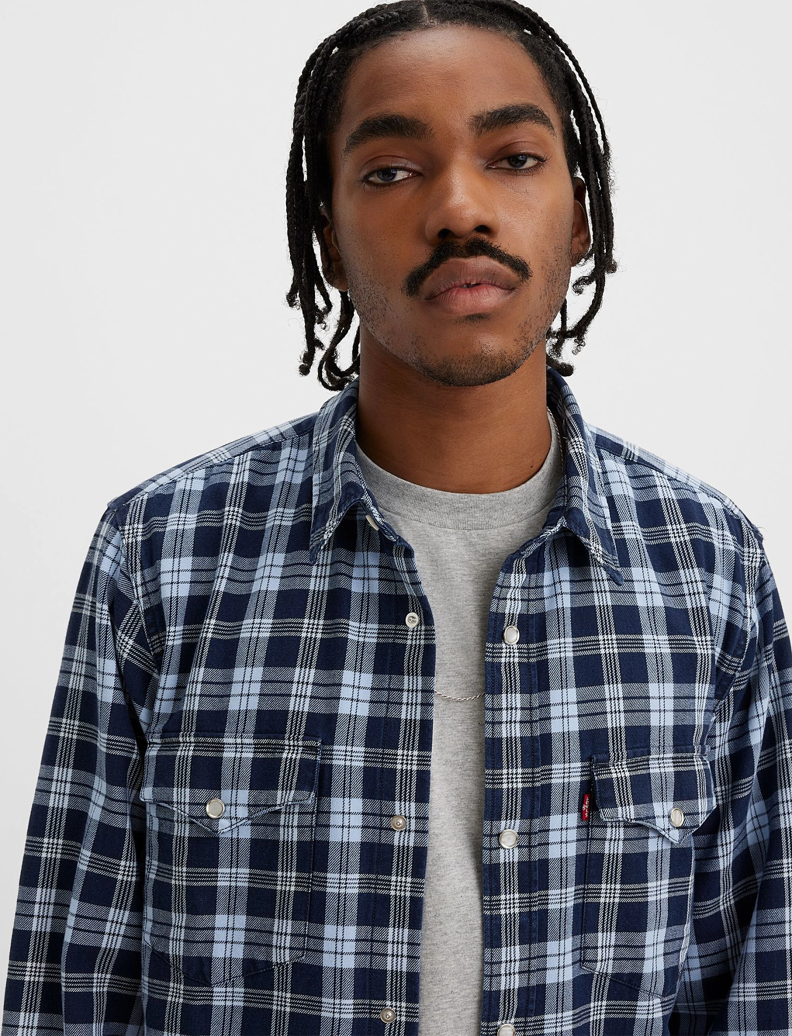 LEVI´S Men - RELAXED FIT WESTERN T2 MT FOLS - light indigo - worn in - 5