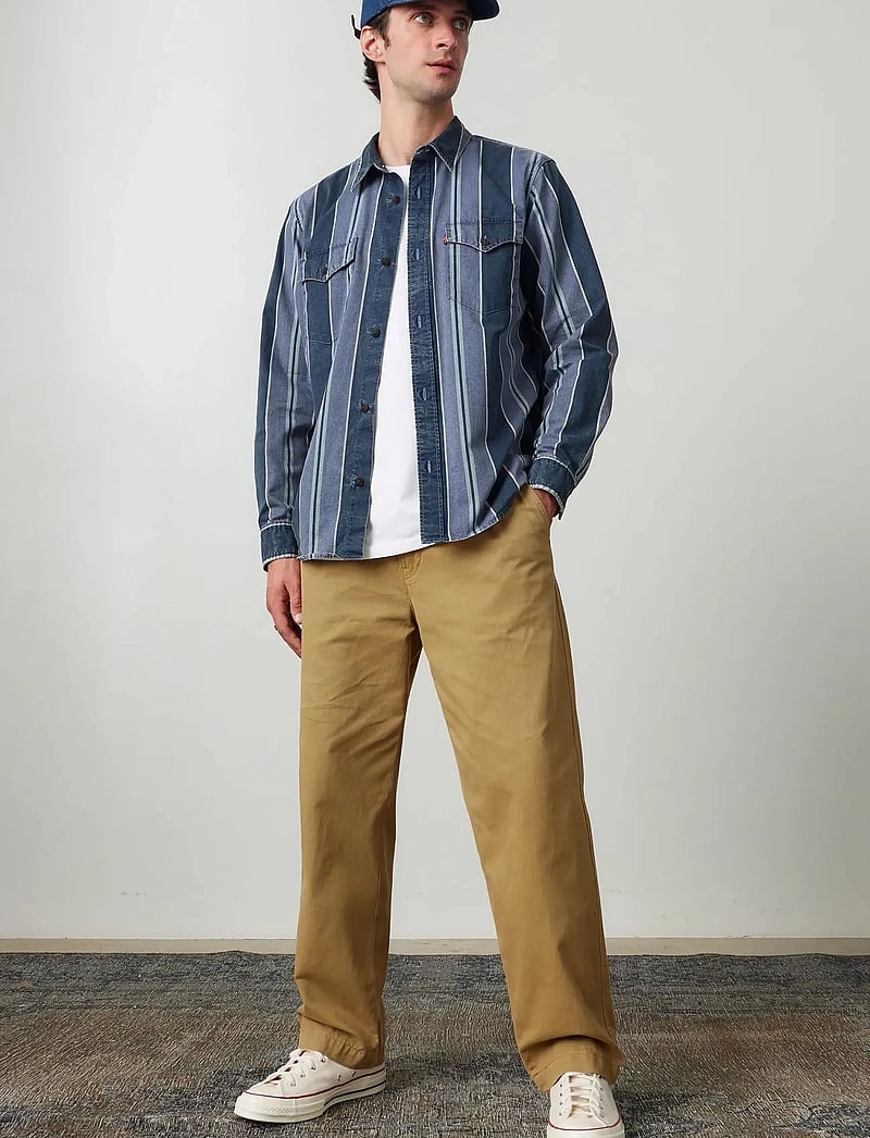 Levi's® - RELAXED FIT WESTERN CARSON STR - randiga skjortor - carson stripe - 0