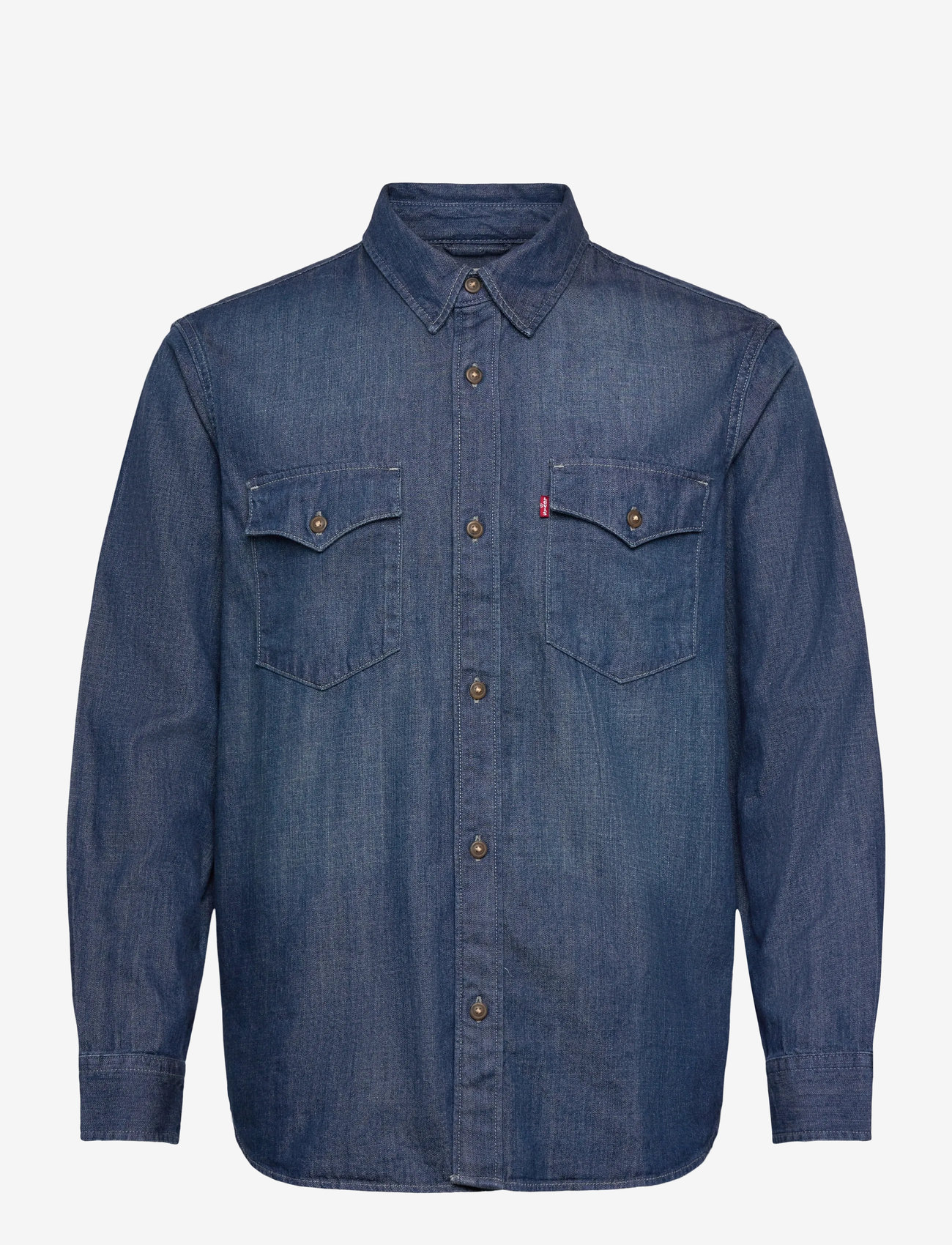 Levi's® - RELAXED FIT WESTERN TOO GOOD - jeansskjortor - dark indigo - worn in - 1