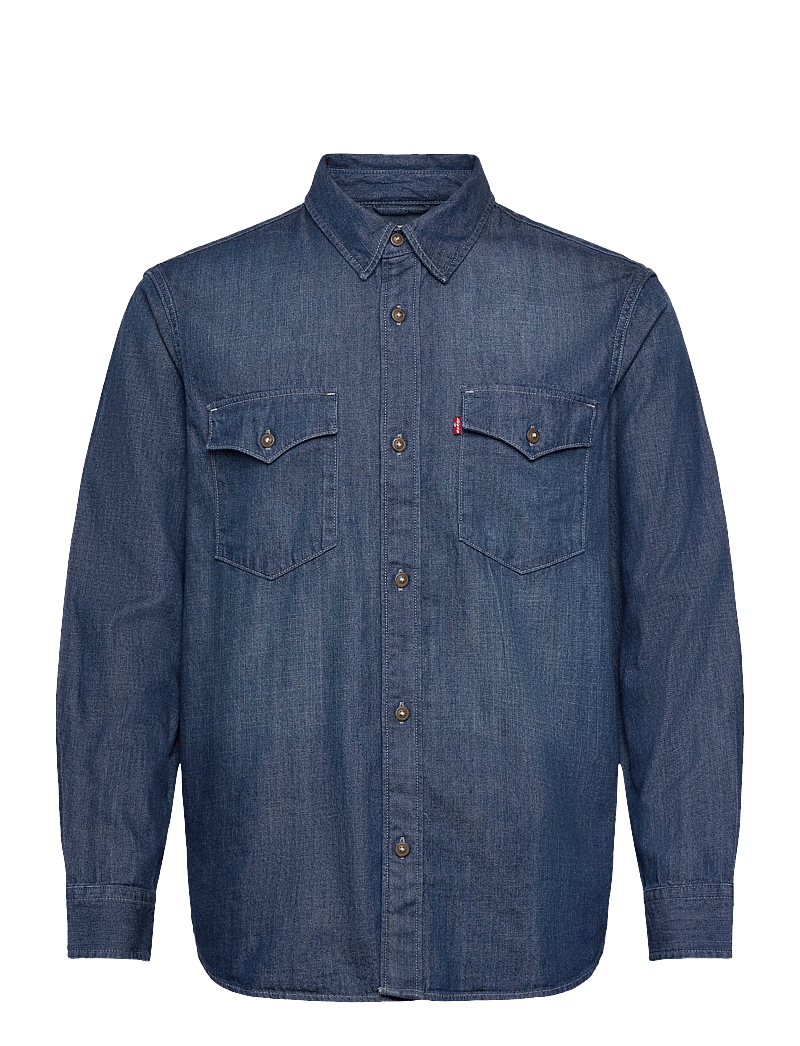 Levi's® - RELAXED FIT WESTERN TOO GOOD - jeansskjortor - dark indigo - worn in - 1