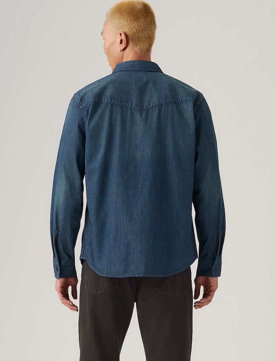 Levi's® - RELAXED FIT WESTERN TOO GOOD - denimowe koszulki - dark indigo - worn in - 3