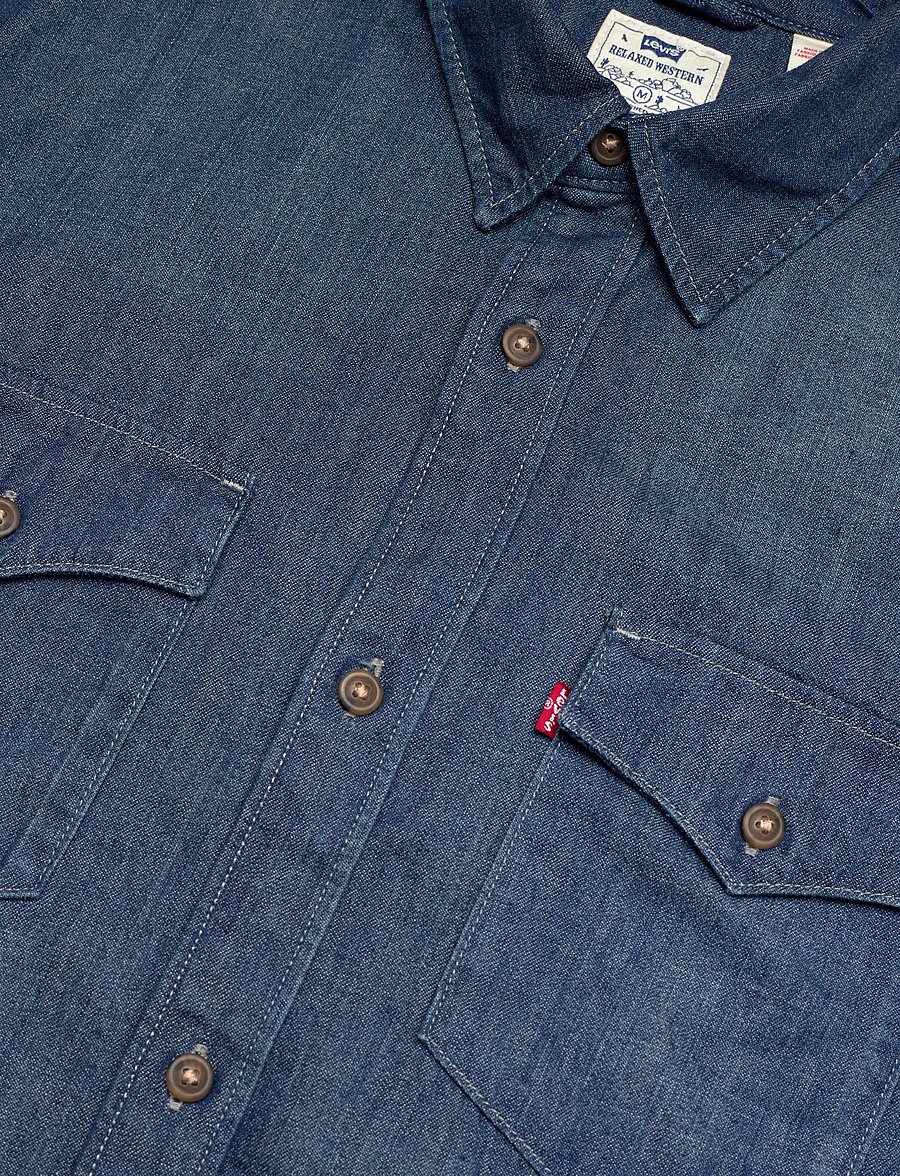 Levi's® - RELAXED FIT WESTERN TOO GOOD - denimowe koszulki - dark indigo - worn in - 5