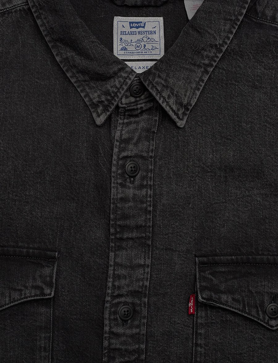 Levi's® - RELAXED FIT WESTERN NIGHT SHAD - teksasärgid - blacks - 4