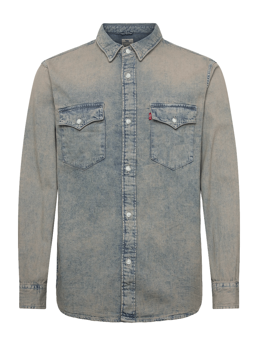 Levi's® - RELAXED FIT WESTERN SUNSET DRI - jeanshemden - med indigo - worn in - 1