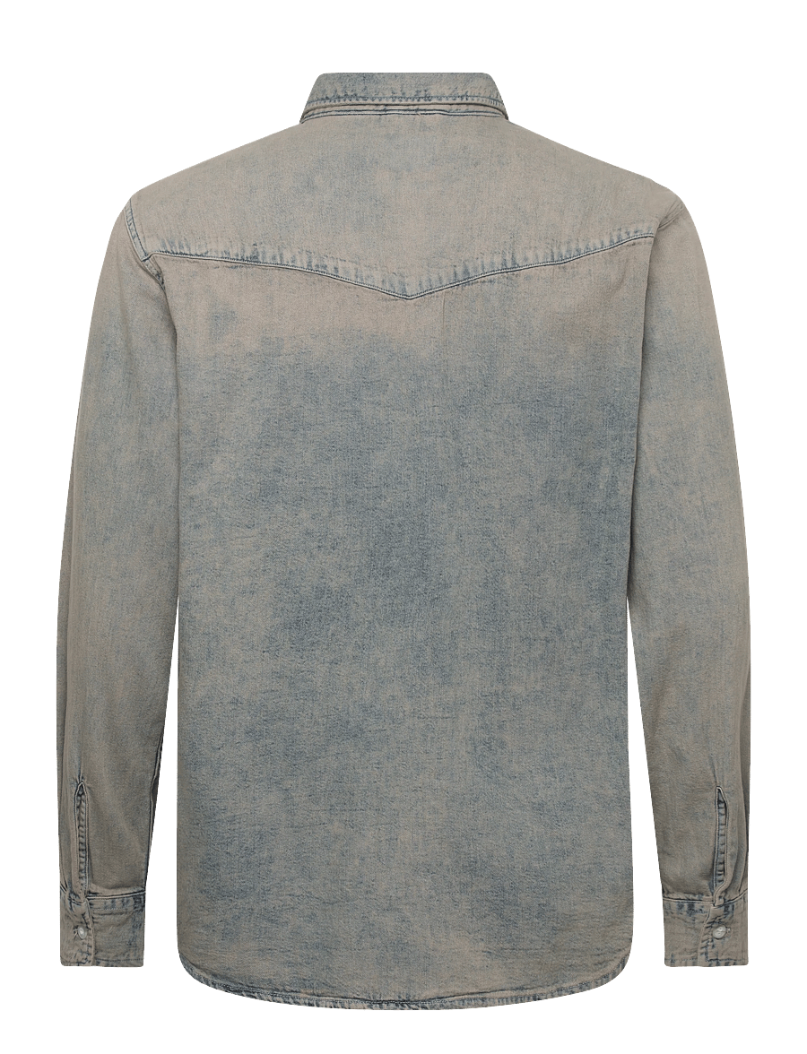 Levi's® - RELAXED FIT WESTERN SUNSET DRI - jeanshemden - med indigo - worn in - 2