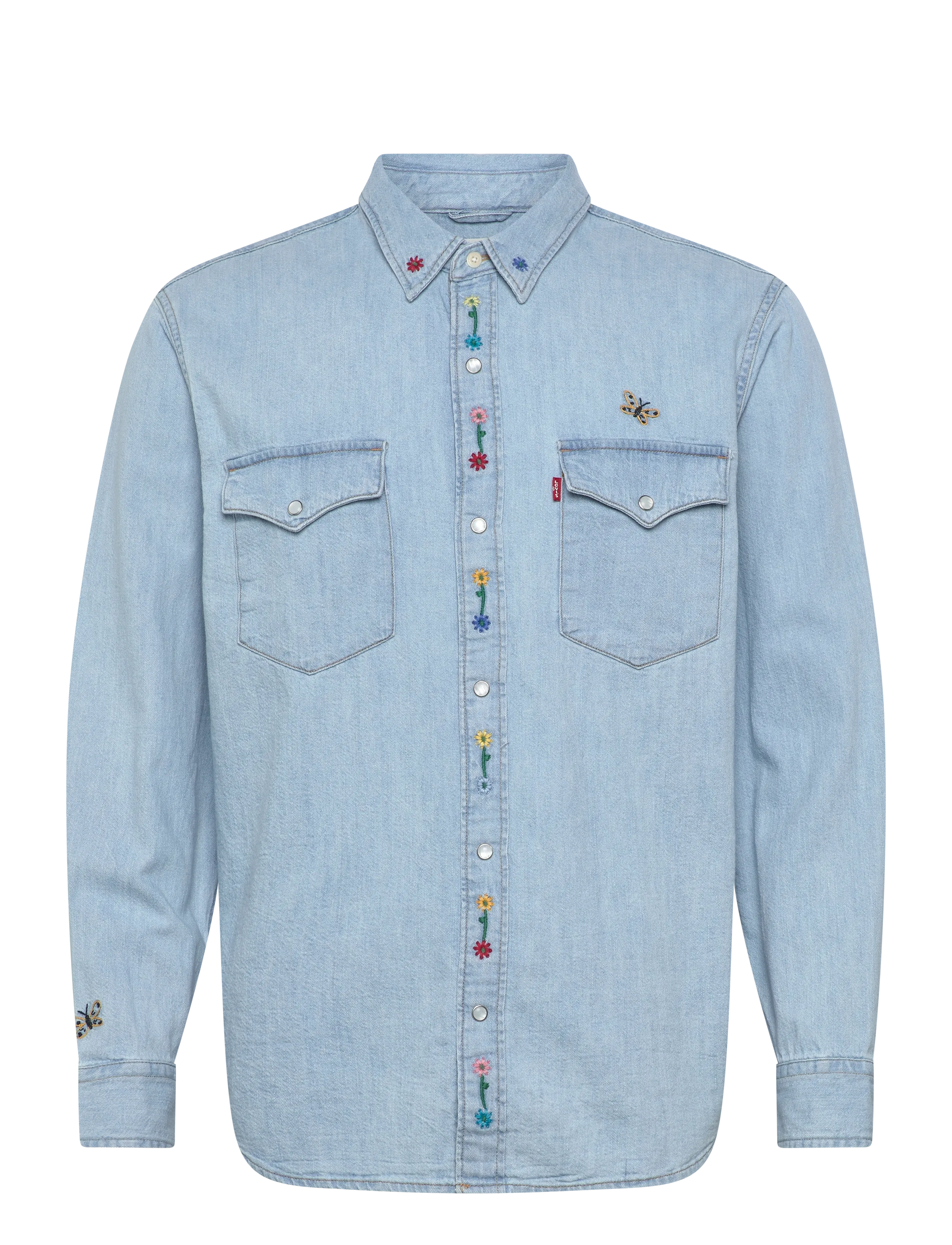 Levi's® RELAXED FIT WESTERN SPRING FLO - Spring Wardrobe - MED INDIGO - FLAT FINISH / blue