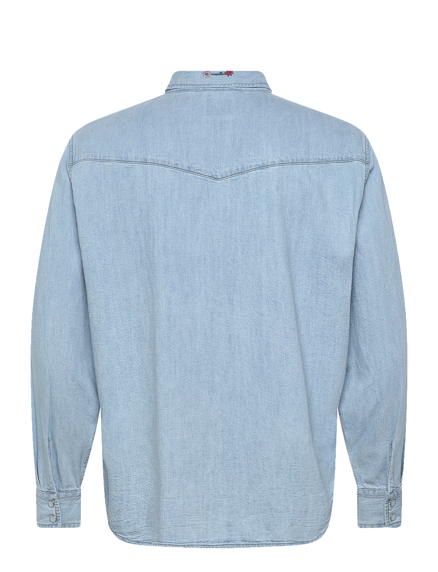 Levi's® - RELAXED FIT WESTERN SPRING FLO - teksasärgid - med indigo - flat finish - 2