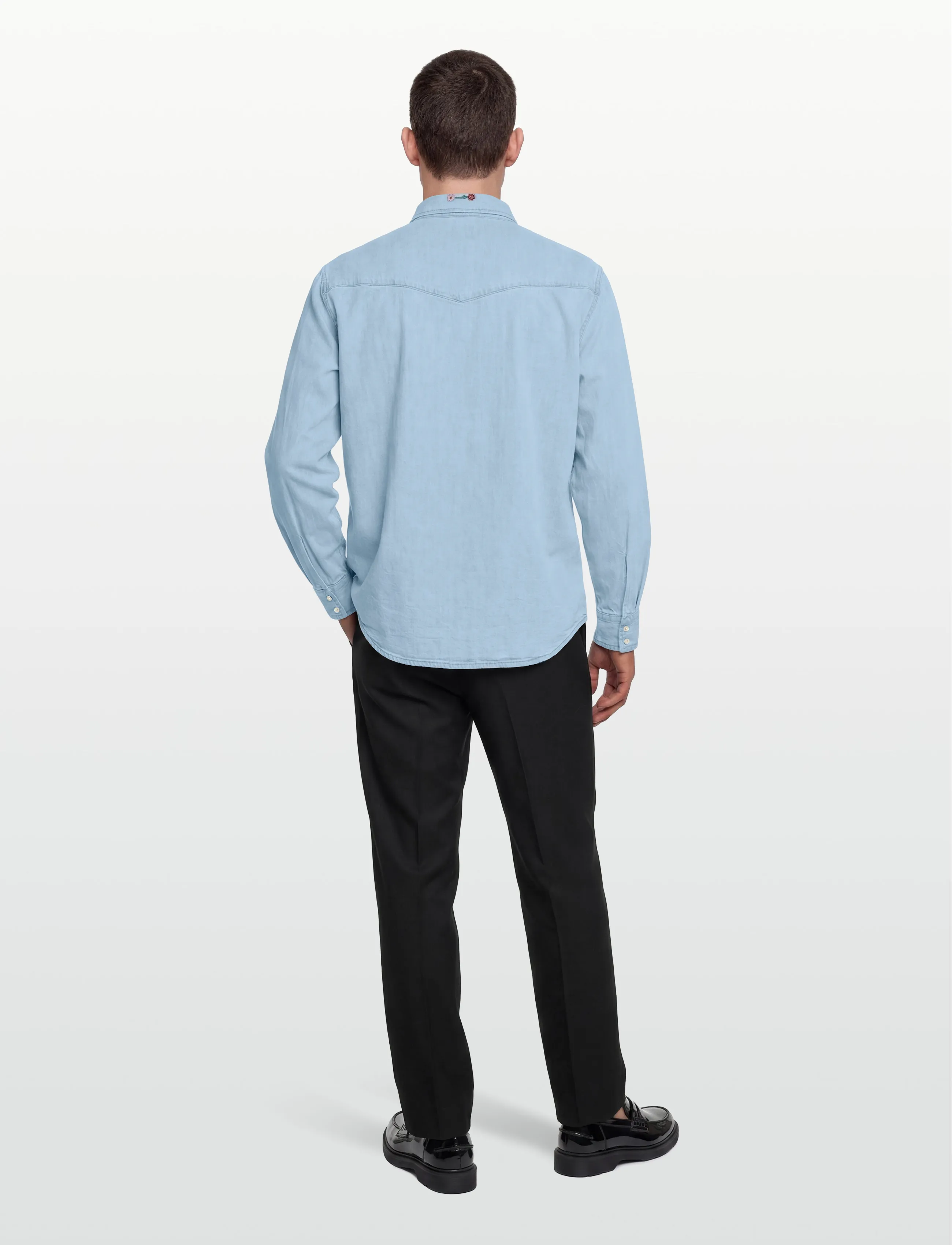Levi's® - RELAXED FIT WESTERN SPRING FLO - jeansskjortor - med indigo - flat finish - 4