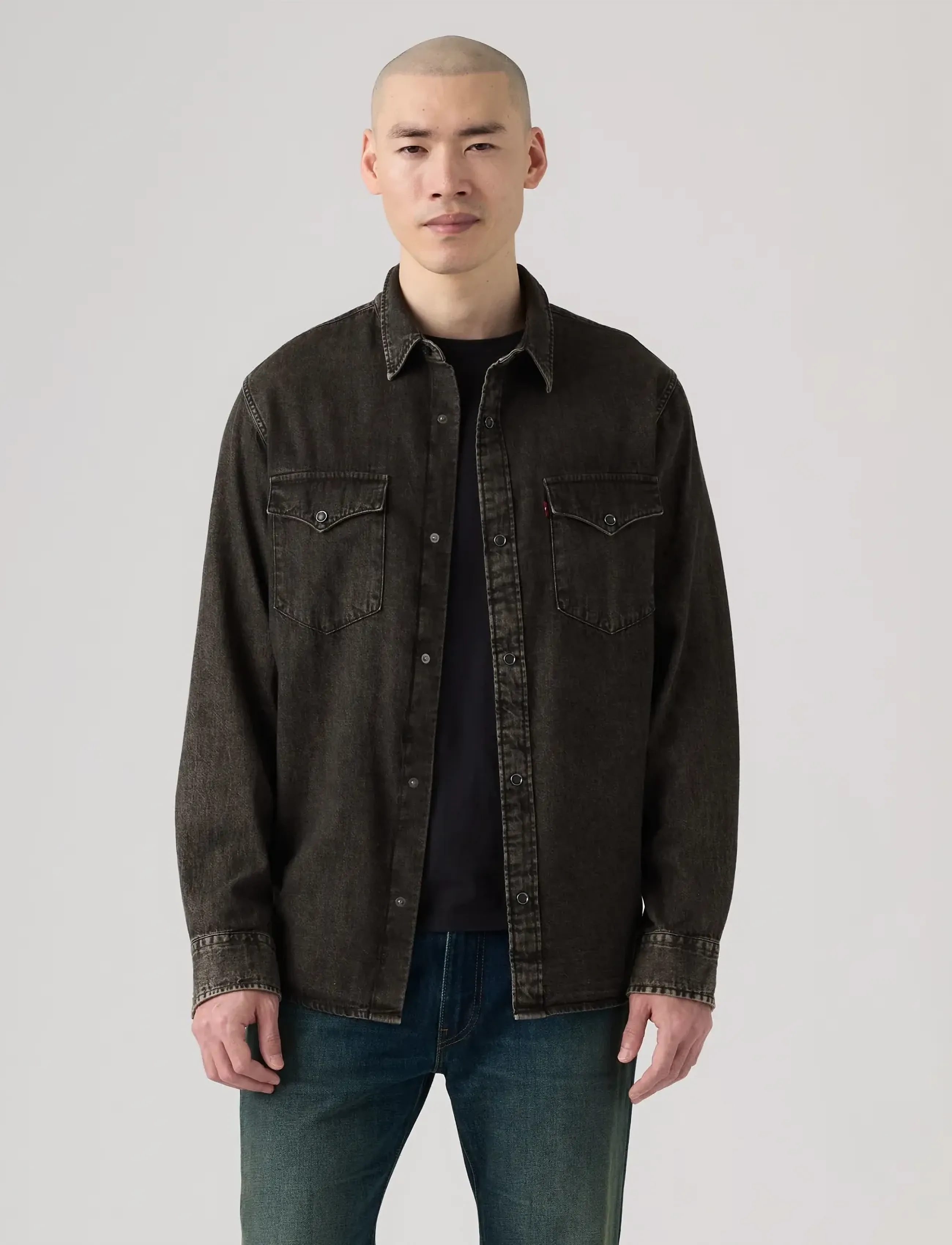 Levi's® - RELAXED FIT WESTERN SF CHOCOLA - denim shirts - browns - 3