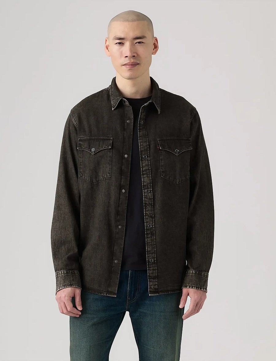 Levi's® - RELAXED FIT WESTERN SF CHOCOLA - denim shirts - browns - 3