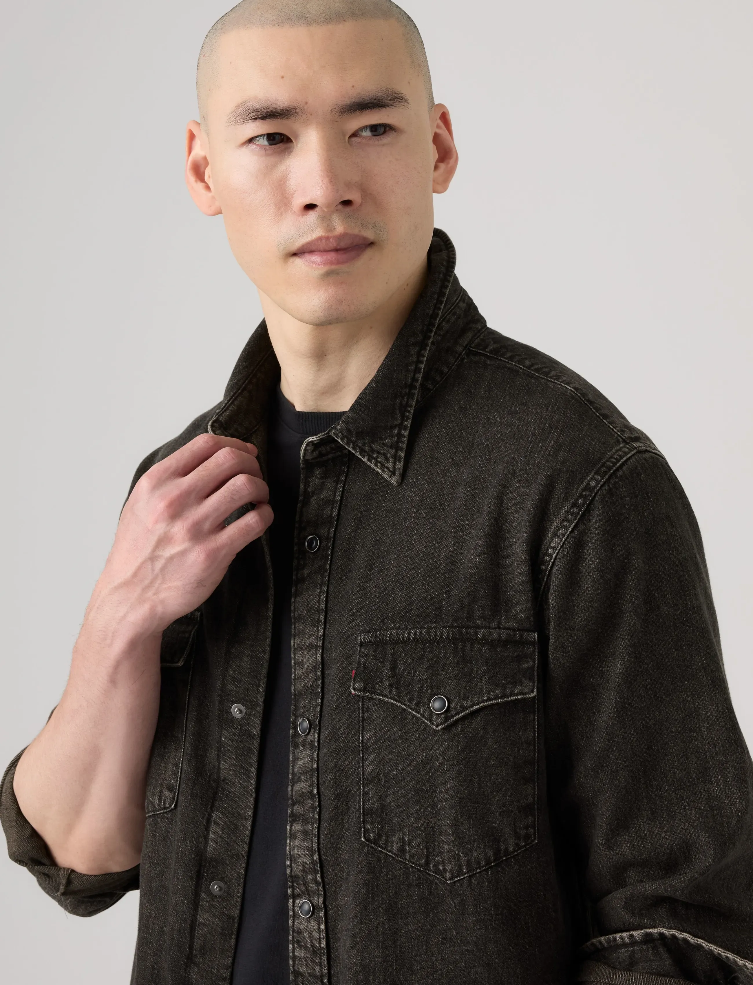 Levi's® - RELAXED FIT WESTERN SF CHOCOLA - denim shirts - browns - 5