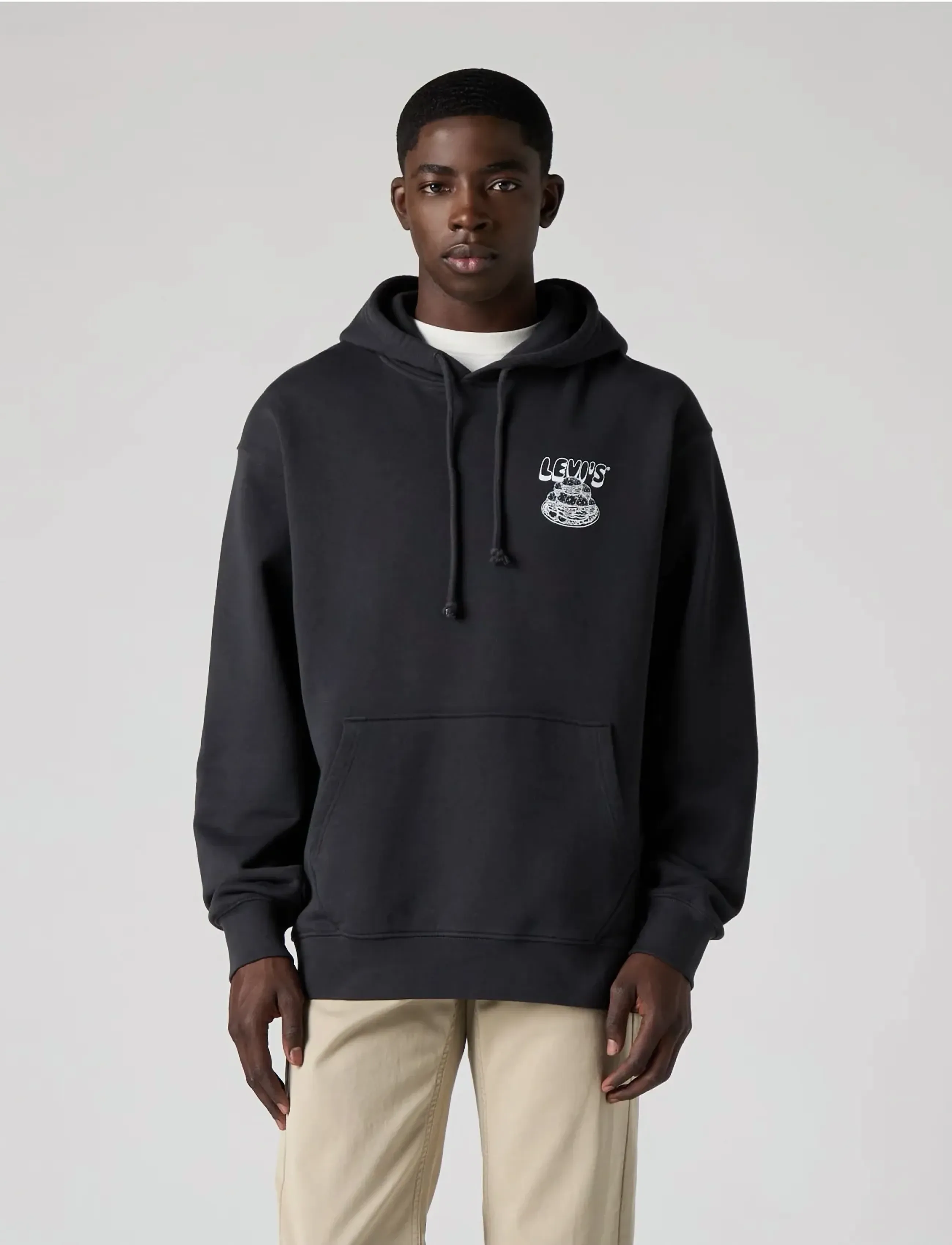 Levi's® LSE_T2 RELAXED GRAPHIC P LEVIS - Dressipluusid - GREYS / black