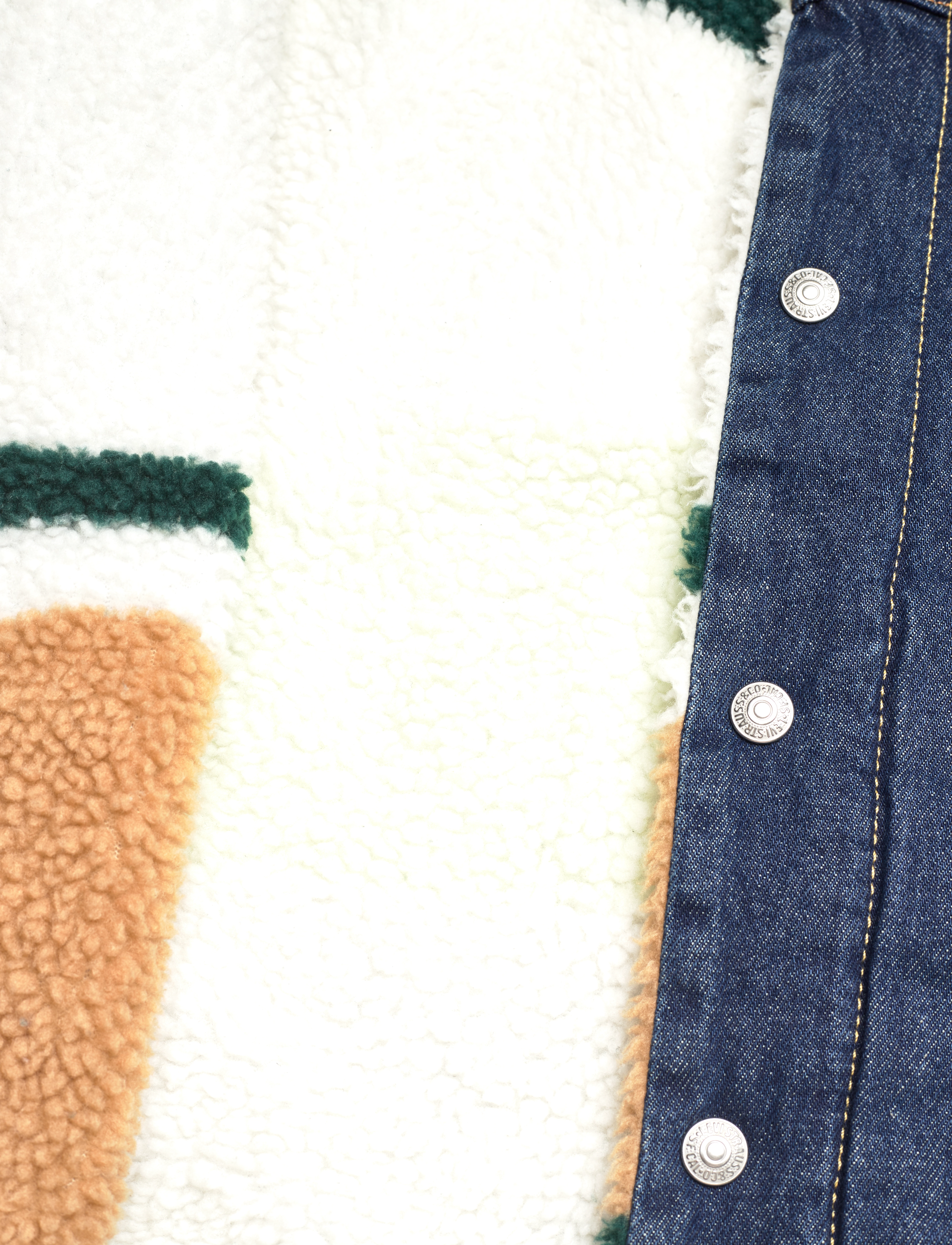 LEVI´S Men - REV. VTG SHERPA TRUCKER Z1332 - med indigo - worn in - 4