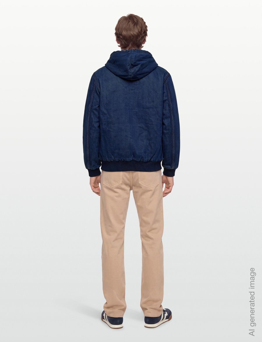 Levi's® - POTRERO DENIM HOODY TURN ME UP - džinsiniai švarkeliai su pamušalu - dark indigo - worn in - 4