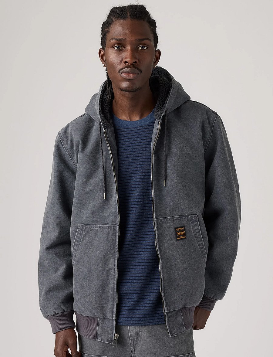 Levi's® - POTRERO DENIM HOODY DUO FADE P - voodriga teksatagid - greys - 0