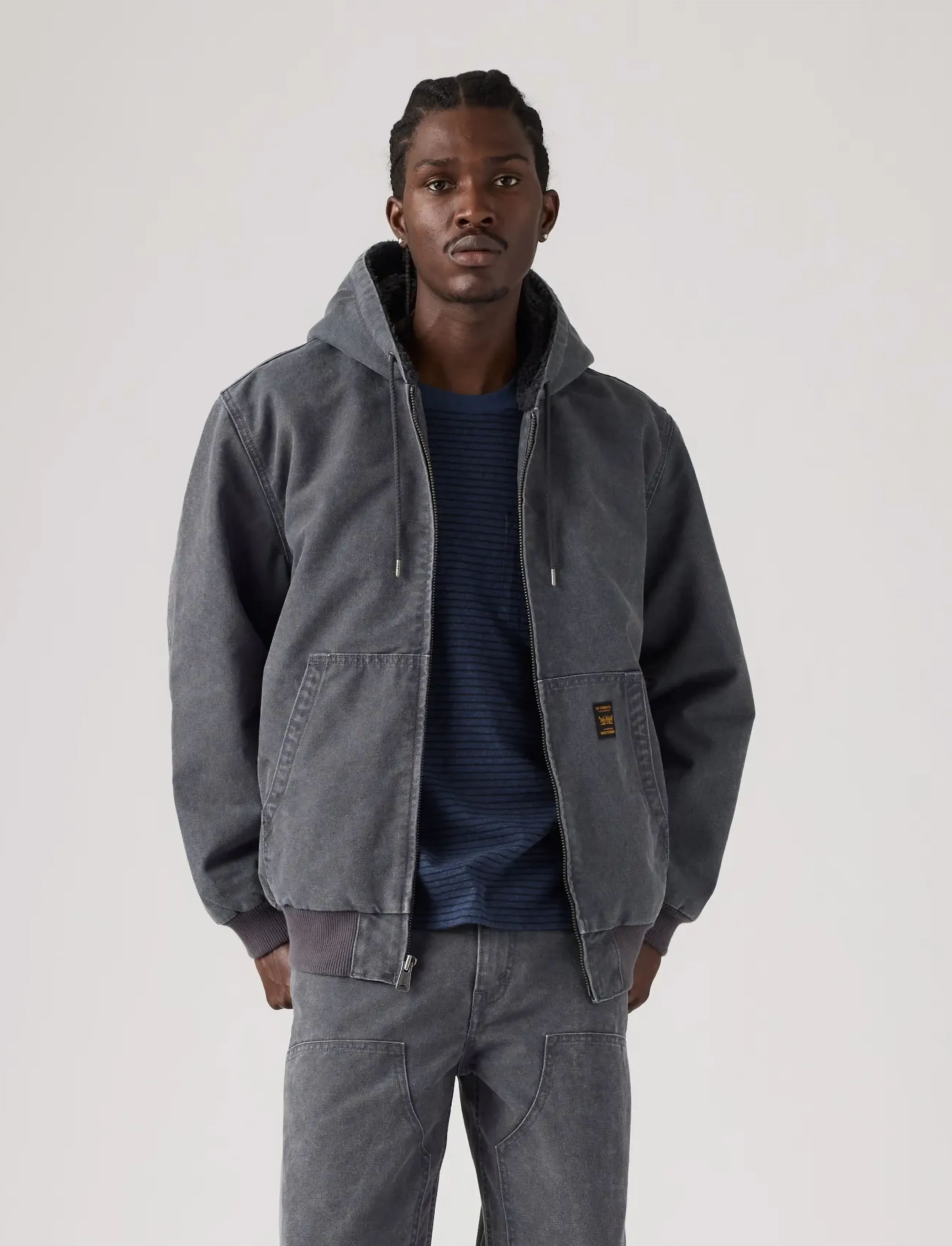 Levi's® - POTRERO DENIM HOODY DUO FADE P - voodriga teksatagid - greys - 3