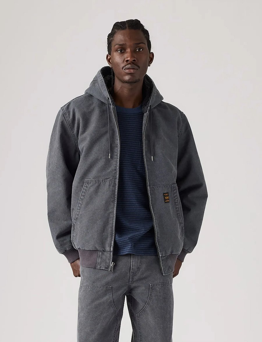 Levi's® - POTRERO DENIM HOODY DUO FADE P - voodriga teksatagid - greys - 3