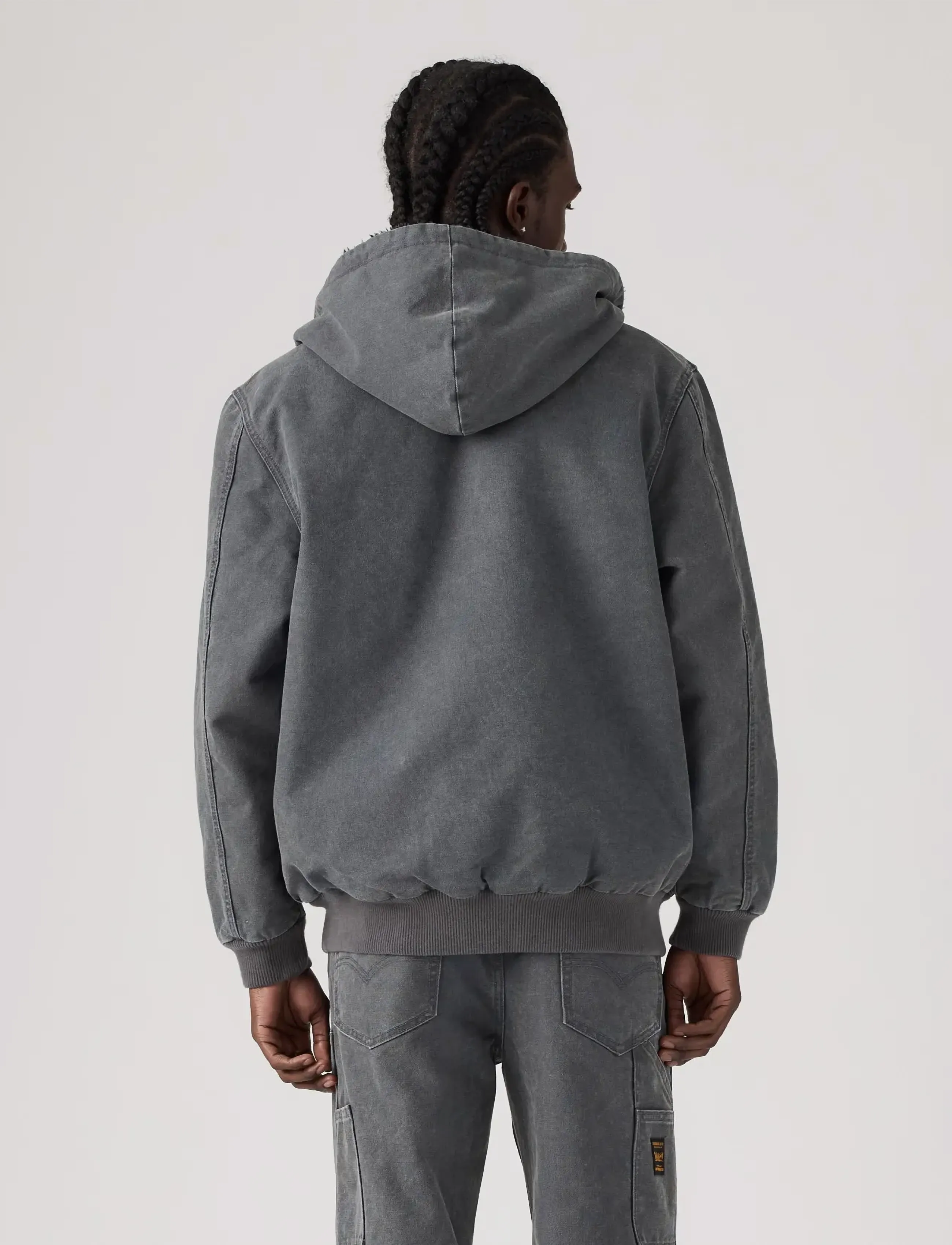 Levi's® - POTRERO DENIM HOODY DUO FADE P - voodriga teksatagid - greys - 4