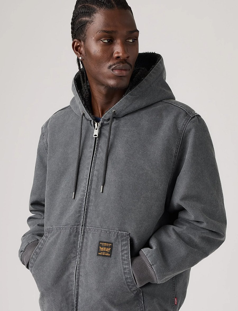 Levi's® - POTRERO DENIM HOODY DUO FADE P - voodriga teksatagid - greys - 5