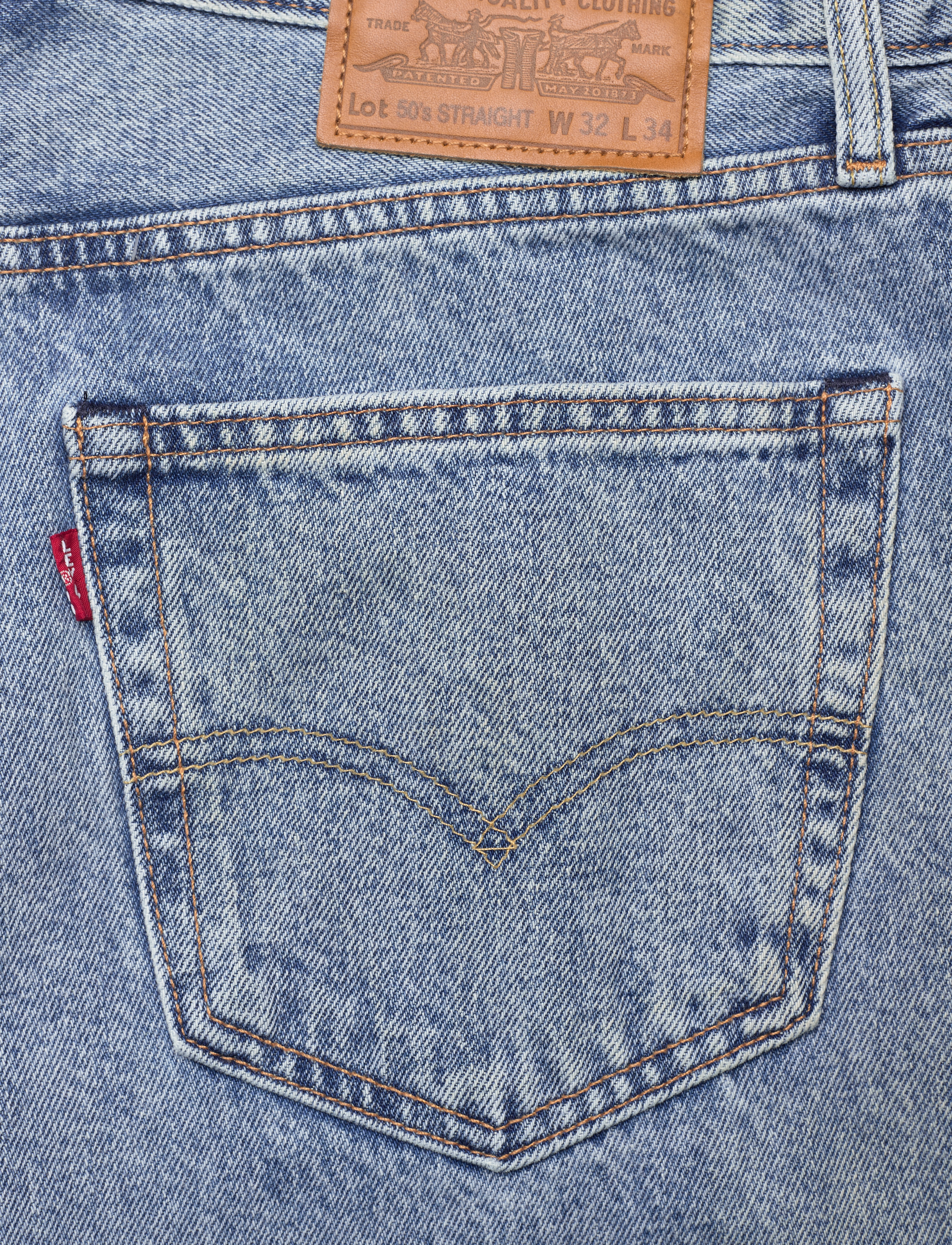 LEVI´S Men - 50S STRAIGHT Z0875 LIGHT INDIG - light indigo - worn in - 4