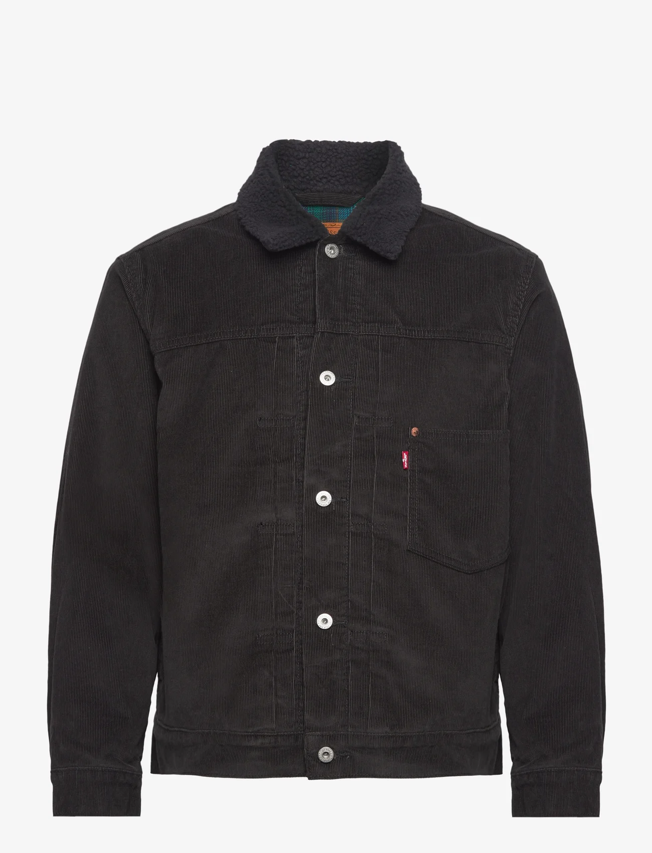 LEVI´S Men - LINED TYPE I TRUCKER METEORITE - spring jackets - blacks - 0