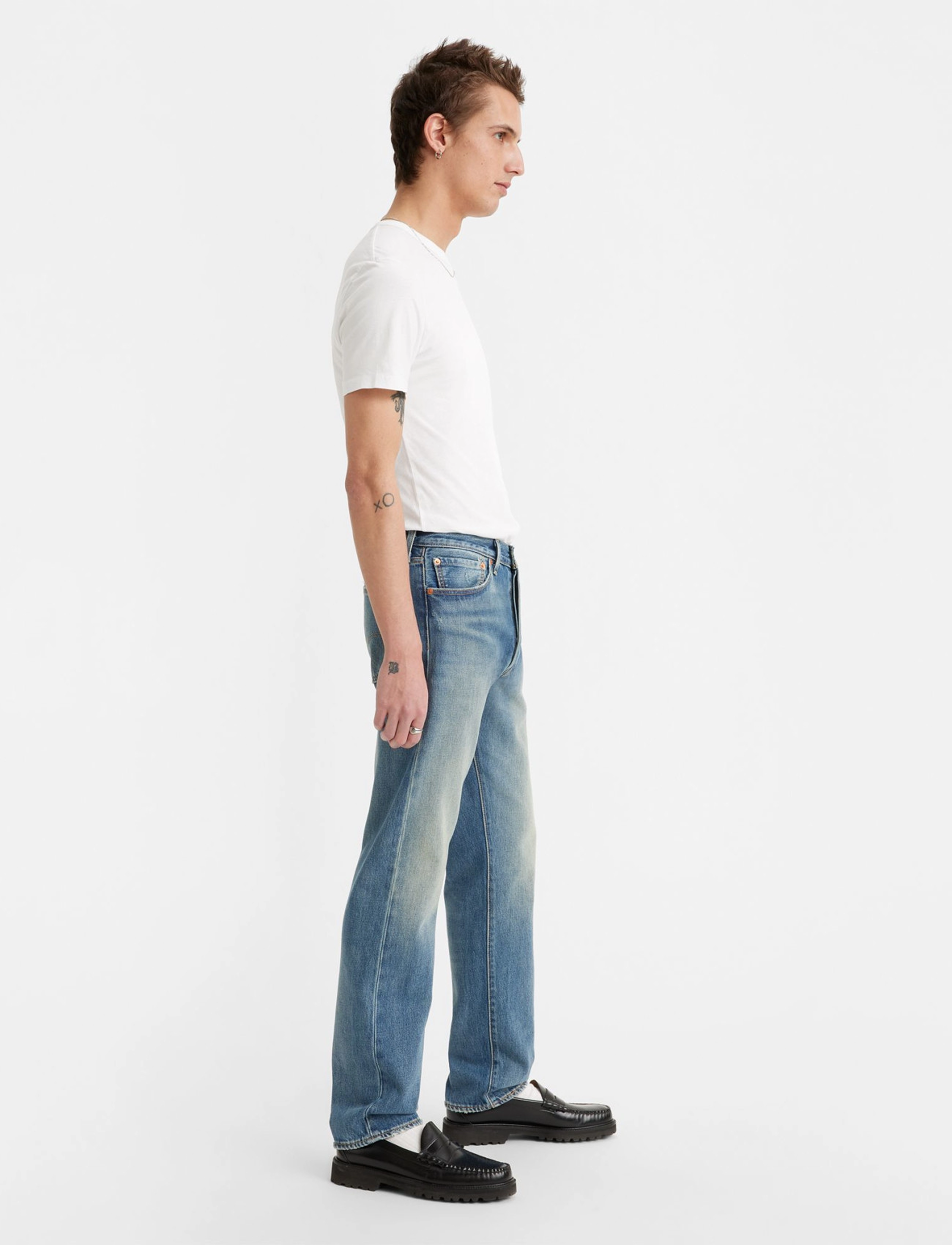 LEVI´S Men - 501 54 MISTY LAKE - med indigo - worn in - 5