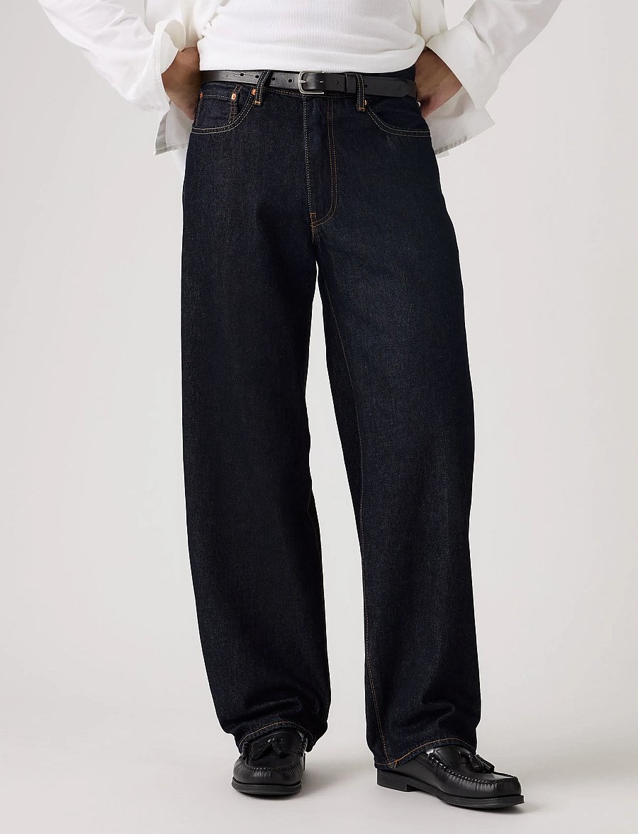 Levi's® - 578 BAGGY GOOD AS NEW RINSE T2 - alt laienevad teksad - dark indigo - flat finishs - 3