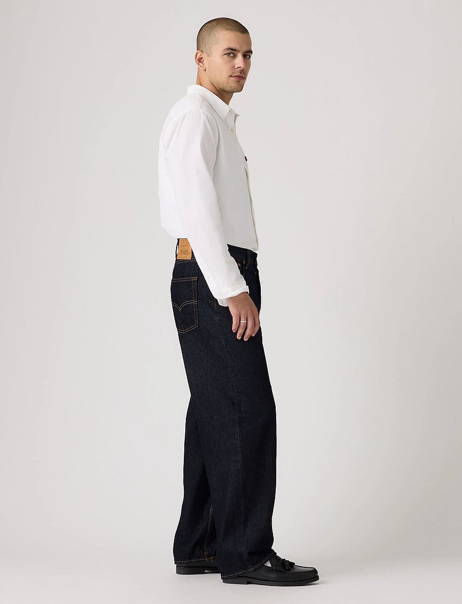 Levi's® - 578 BAGGY GOOD AS NEW RINSE T2 - alt laienevad teksad - dark indigo - flat finishs - 5