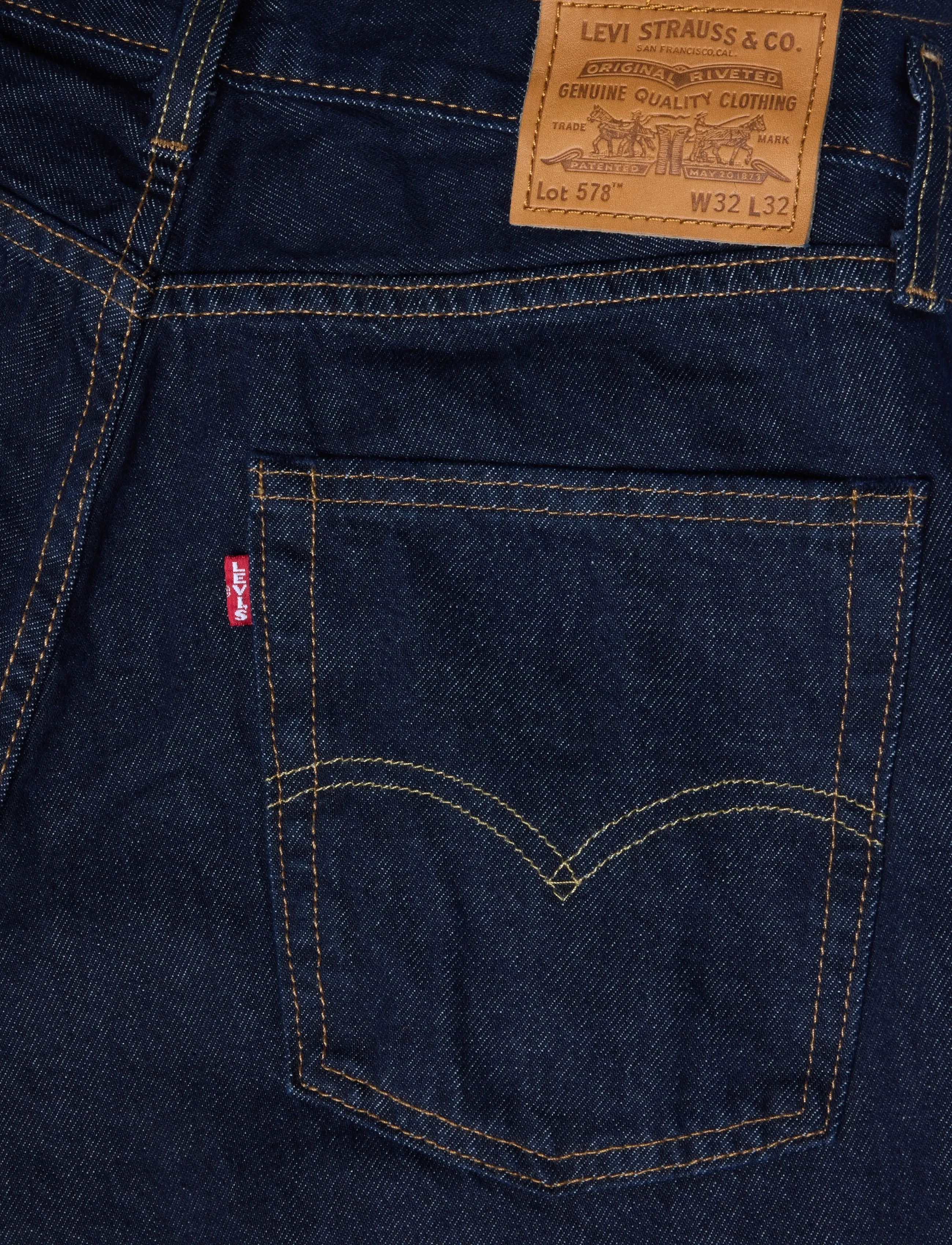 Levi's® - 578 BAGGY GOOD AS NEW RINSE T2 - dark indigo - flat finish - 4