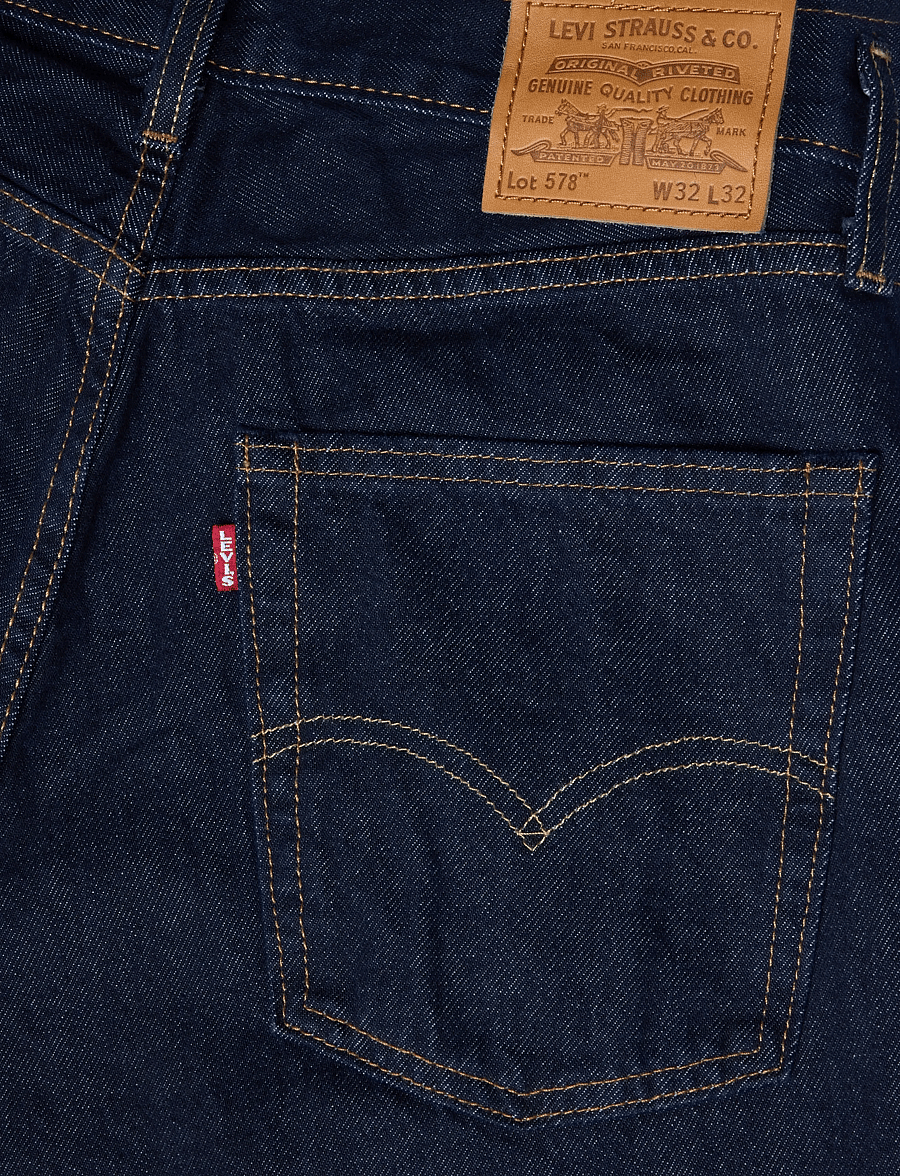 Levi's® - 578 BAGGY GOOD AS NEW RINSE T2 - alt laienevad teksad - dark indigo - flat finish - 4