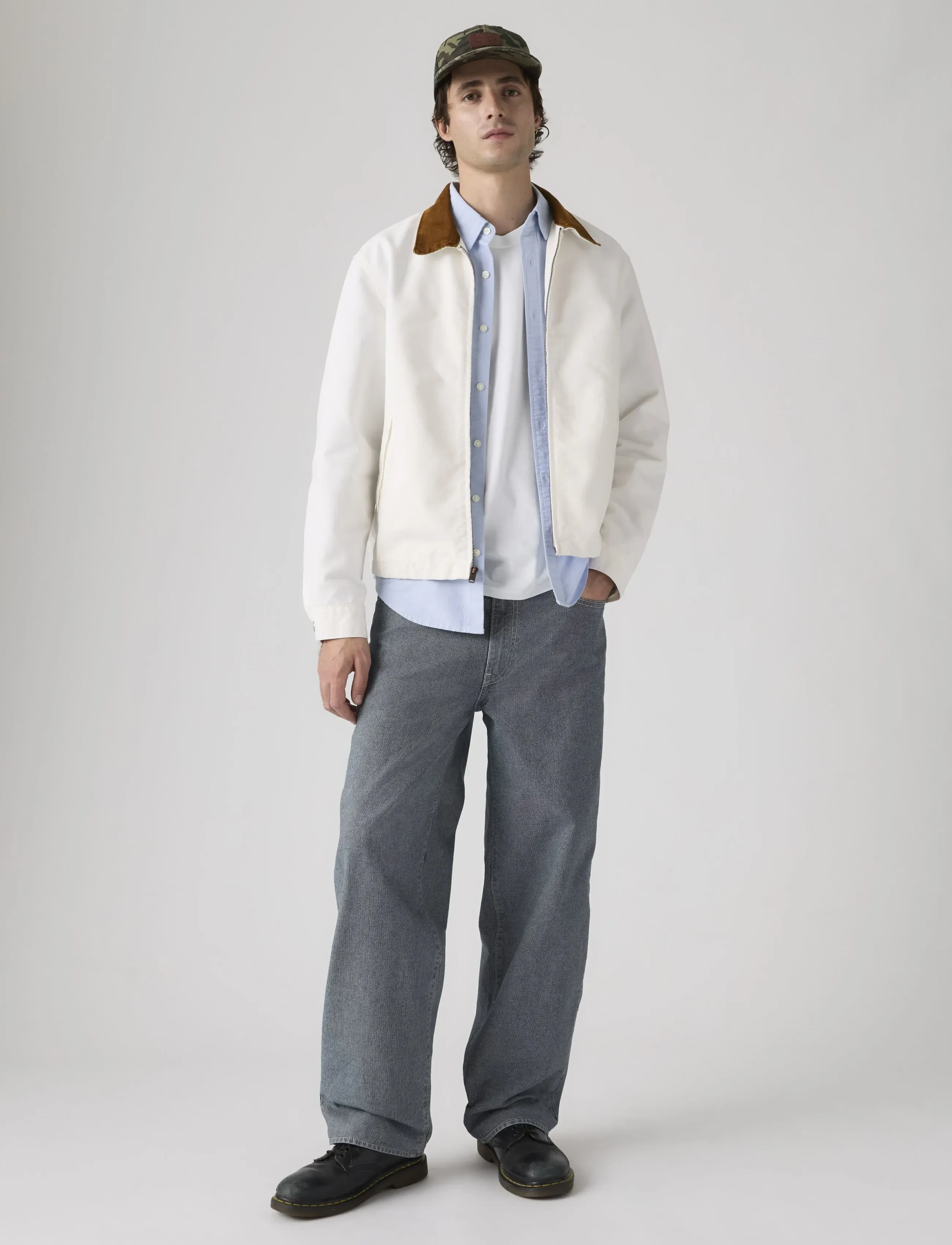 Levi's 578 Baggy Aged Indigo Pin Chec, 32 x 32, Jeans, Mehrfarbig/gemustert - Relaxed, Männerswear