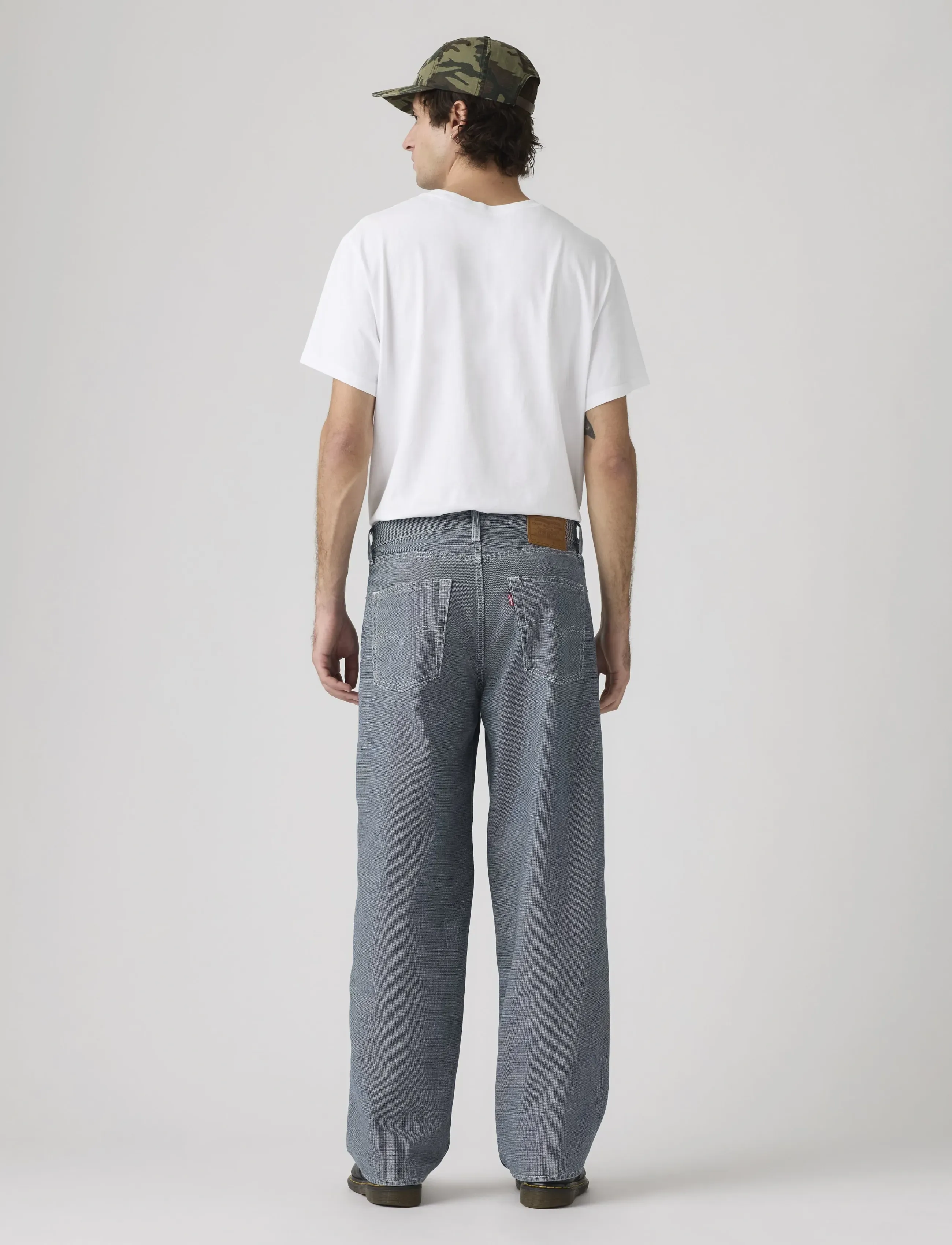 Levi's® - 578 BAGGY AGED INDIGO PIN CHEC - loose jeans - multi-color - 4