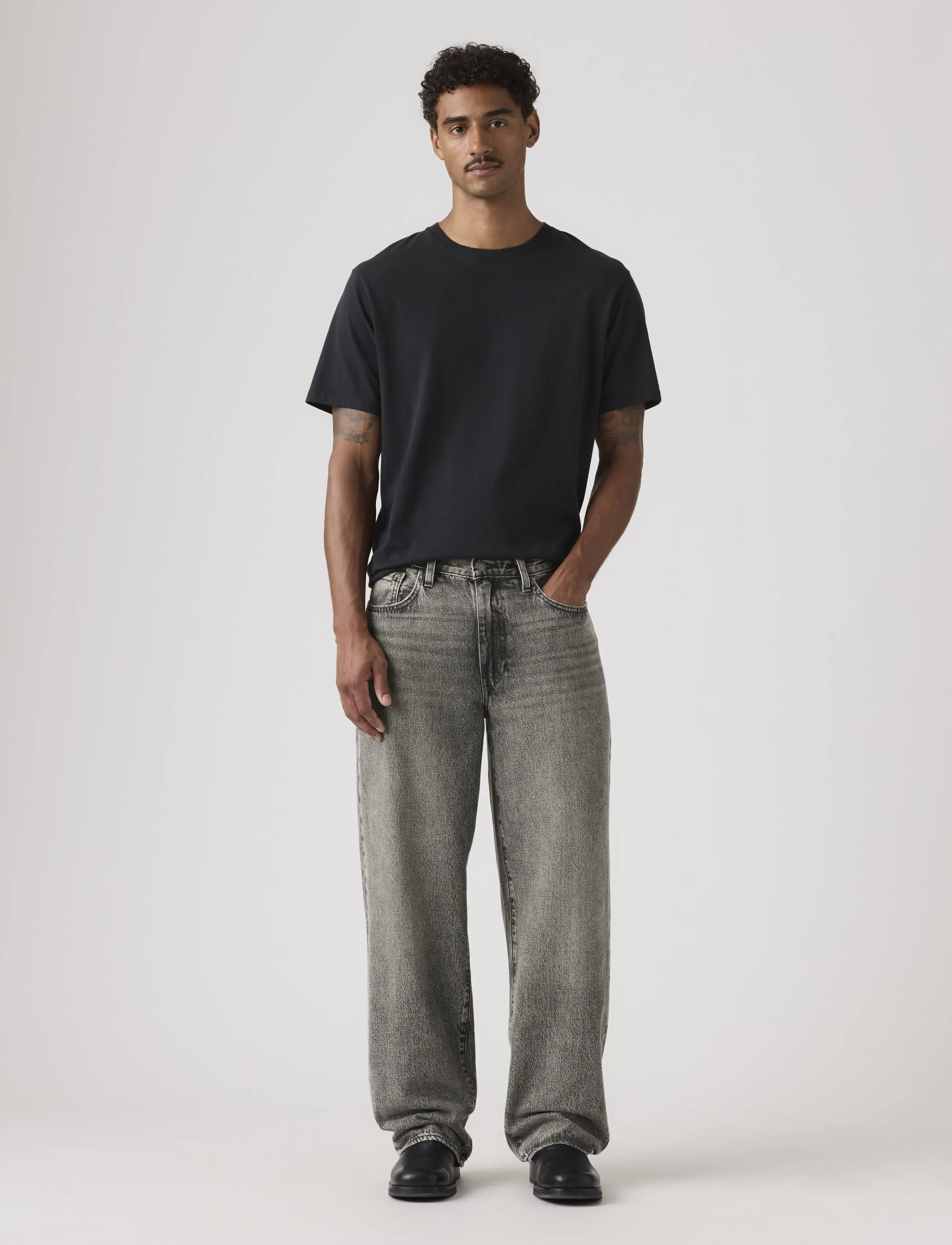 Levi's® - 578 BAGGY GREY NIGHTS - alt laienevad teksad - greys - 3