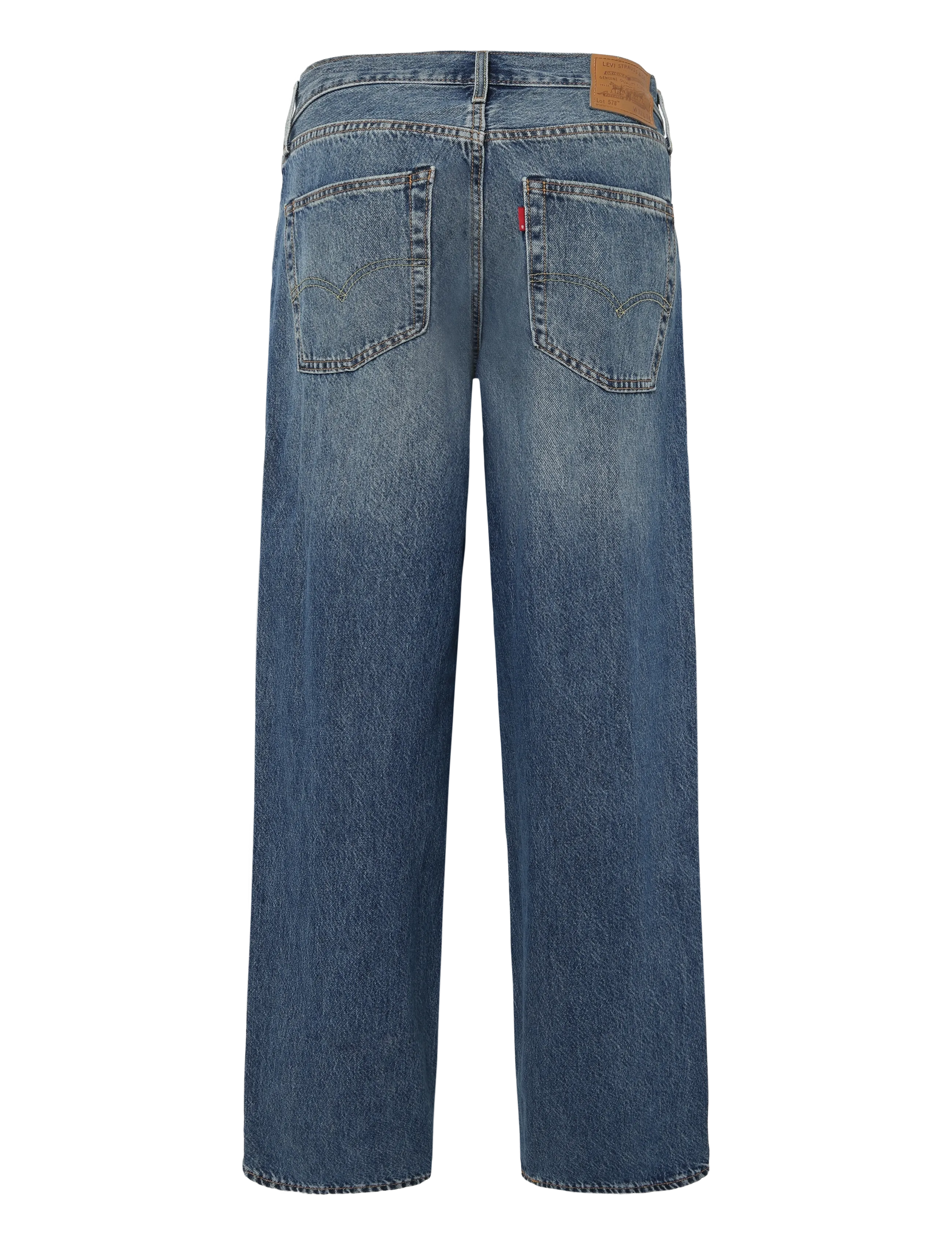 Levi's® - 578 BAGGY VARNISHED TARNISH - loose jeans - med indigo - worn in - 1