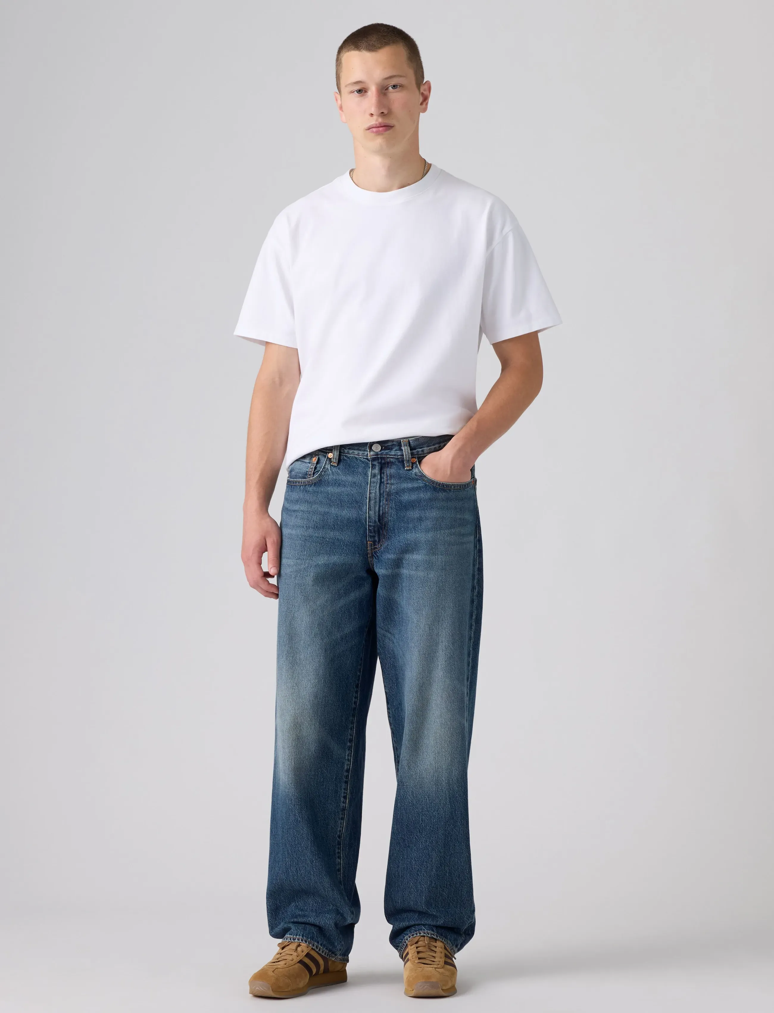 Levi's® - 578 BAGGY VARNISHED TARNISH - weite jeans - med indigo - worn in - 3