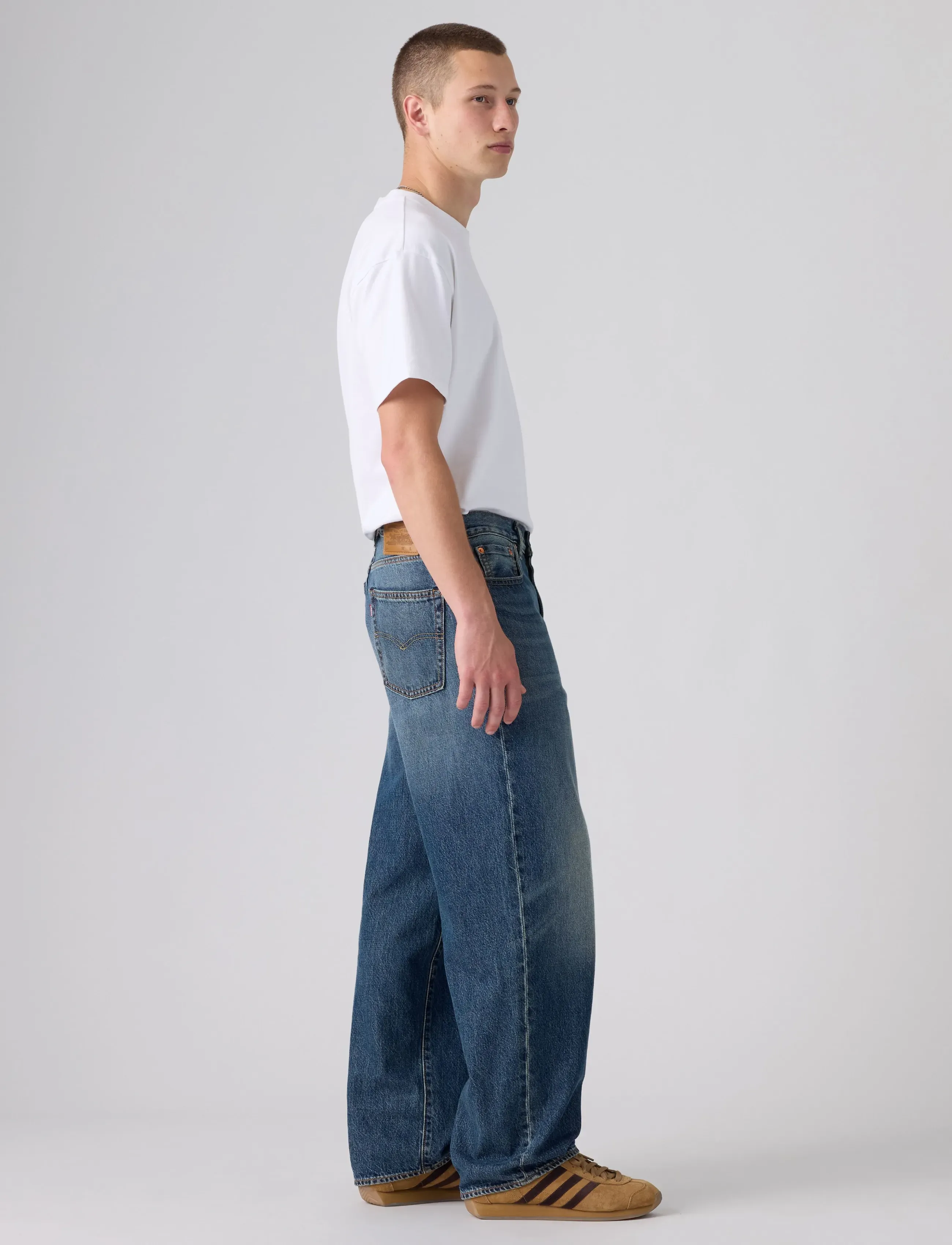 Levi's® 578 BAGGY VARNISHED TARNISH - Tänavastiil - MED INDIGO - WORN IN / blue
