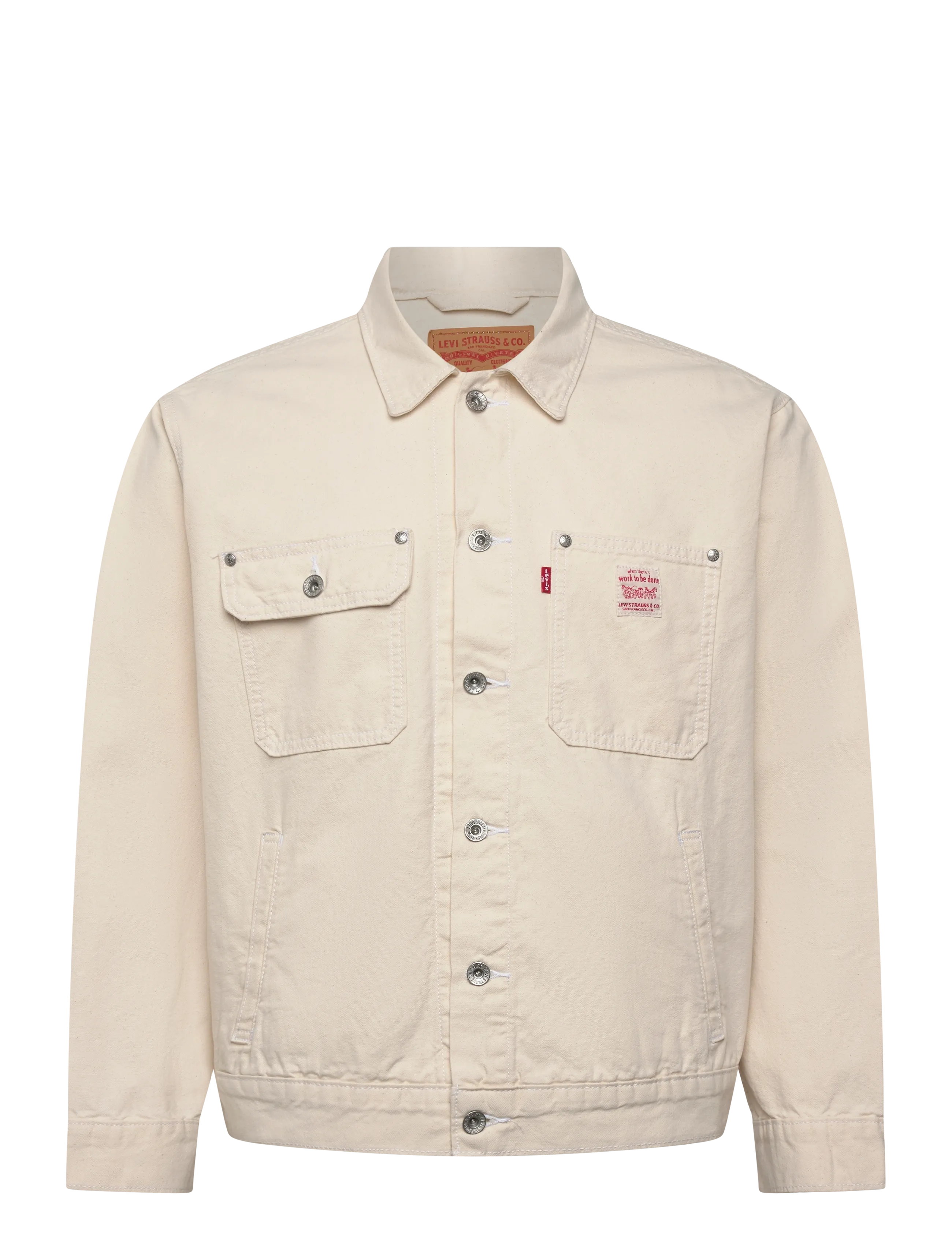 Levi's® SUNRISE TRUCKER UNDYED ECRU GR - Kläder - NEUTRALS / cream