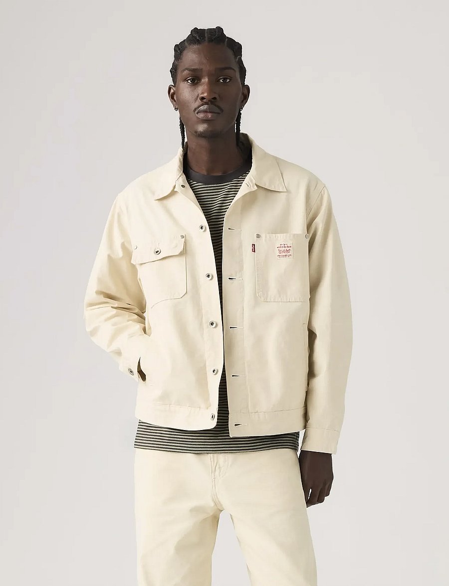 Levi's® - SUNRISE TRUCKER UNDYED ECRU GR - jeansjackor - neutrals - 5