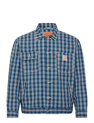 Levi's® SUNRISE TRUCKER SUMMER CHECK T - Levi's® - MED INDIGO - WORN IN / blue