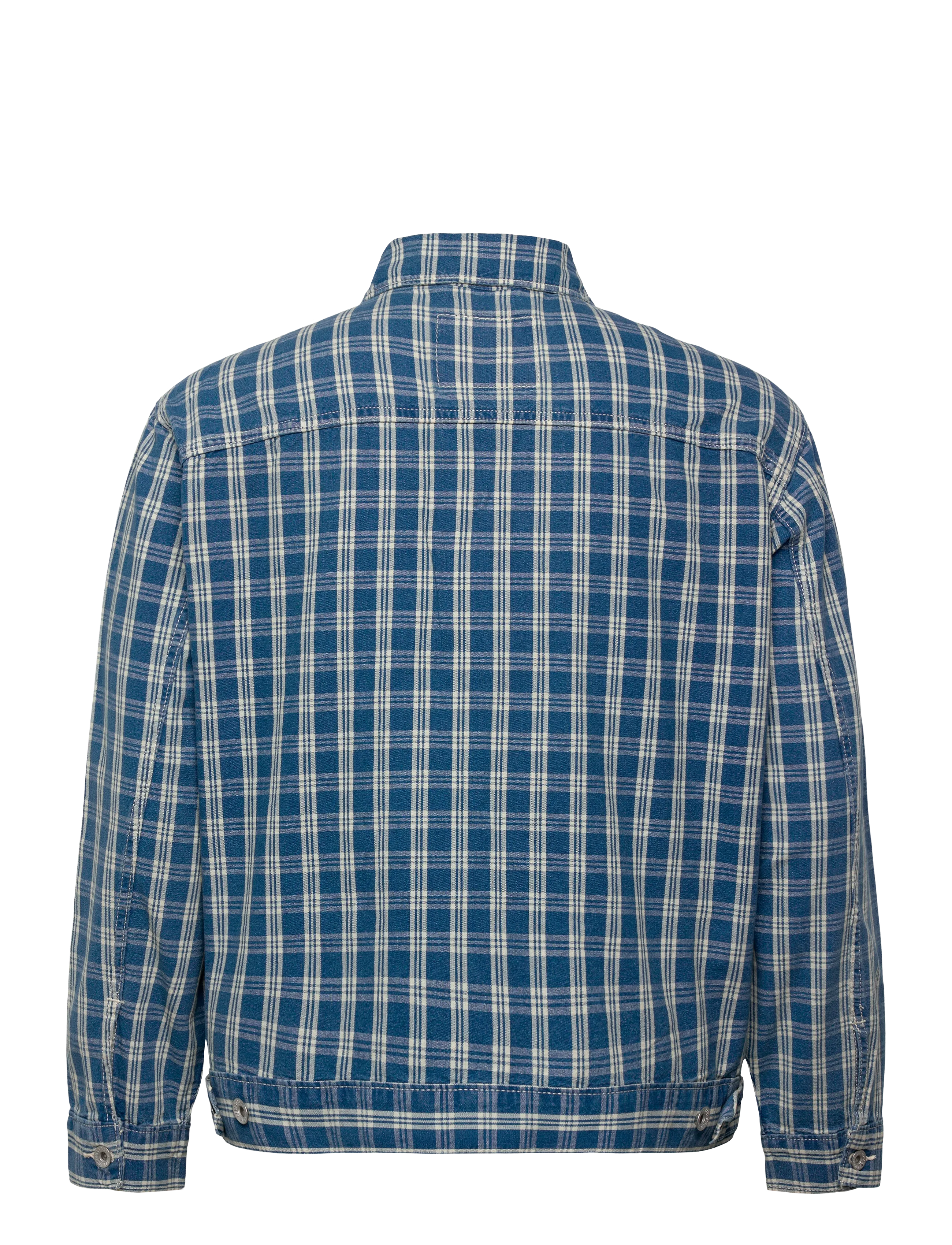 Levi's® - SUNRISE TRUCKER SUMMER CHECK T - unlined denim jackets - med indigo - worn in - 2