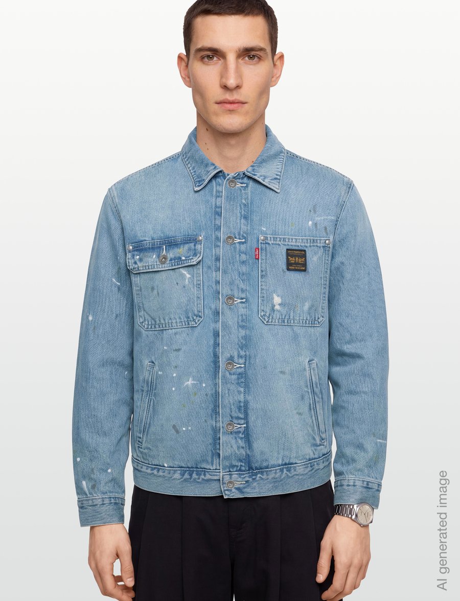 Levi's® - SUNRISE TRUCKER DIVING DUCKS D - ungefütterte denimjacken - med indigo - worn in - 3