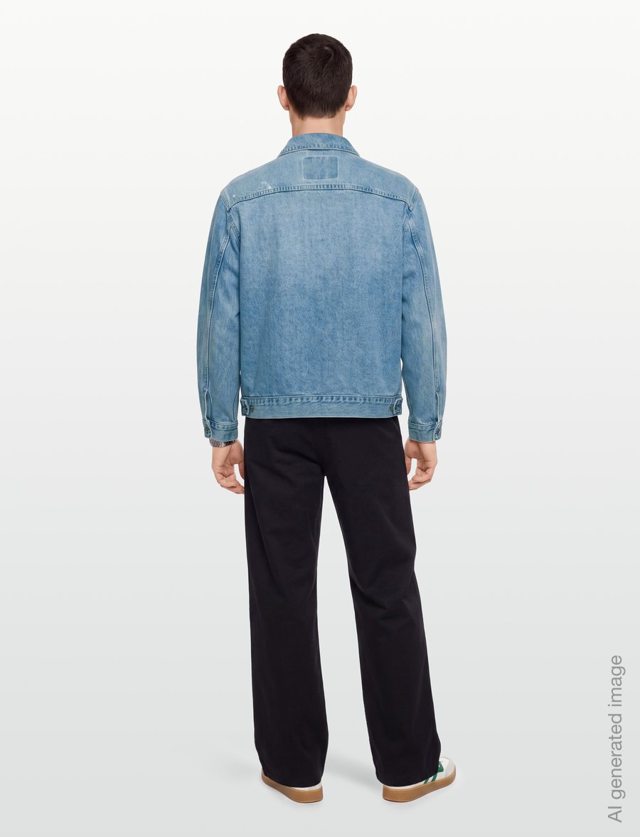 Levi's® - SUNRISE TRUCKER DIVING DUCKS D - ungefütterte denimjacken - med indigo - worn in - 4