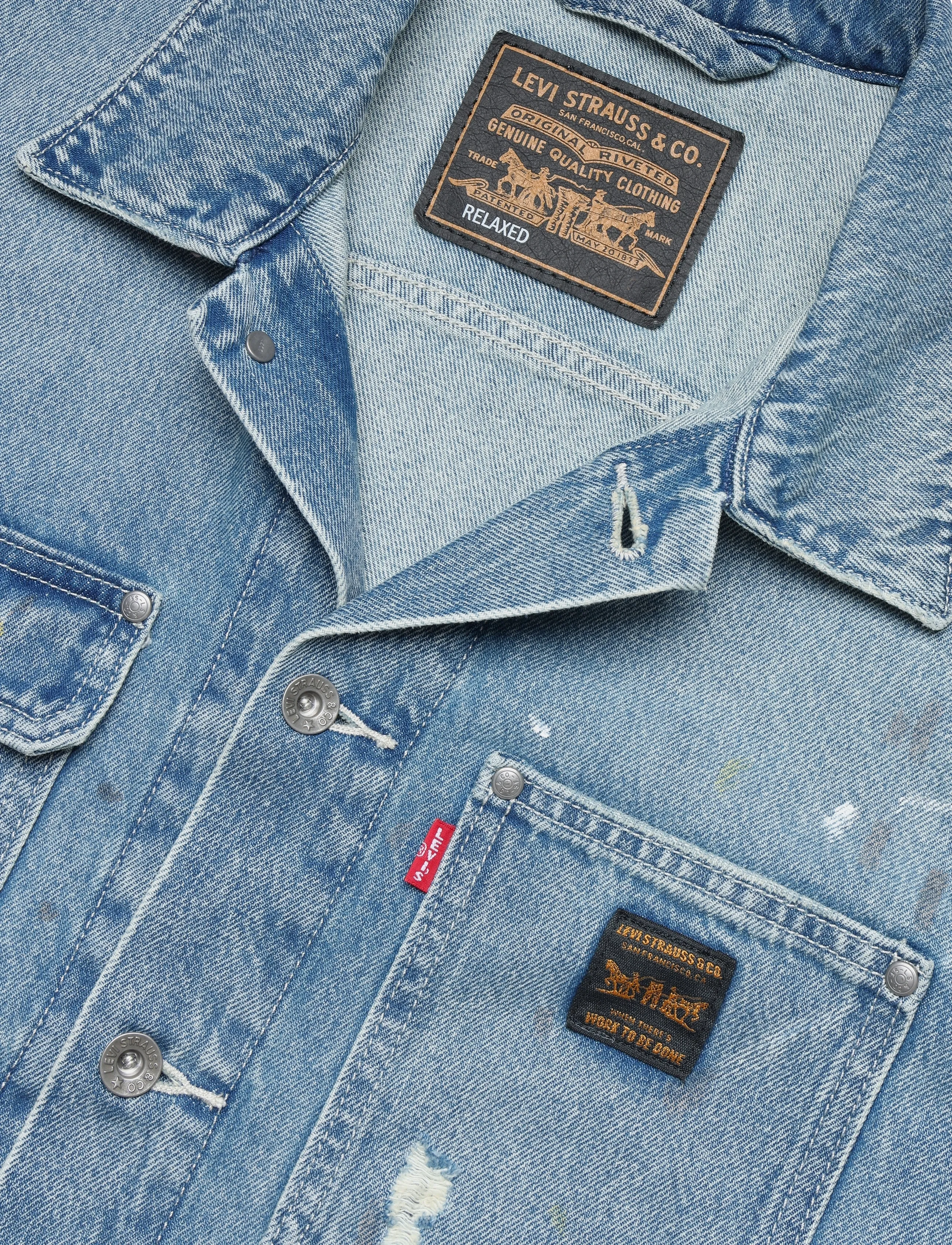 Levi's® - SUNRISE TRUCKER DIVING DUCKS D - med indigo - worn in - 2