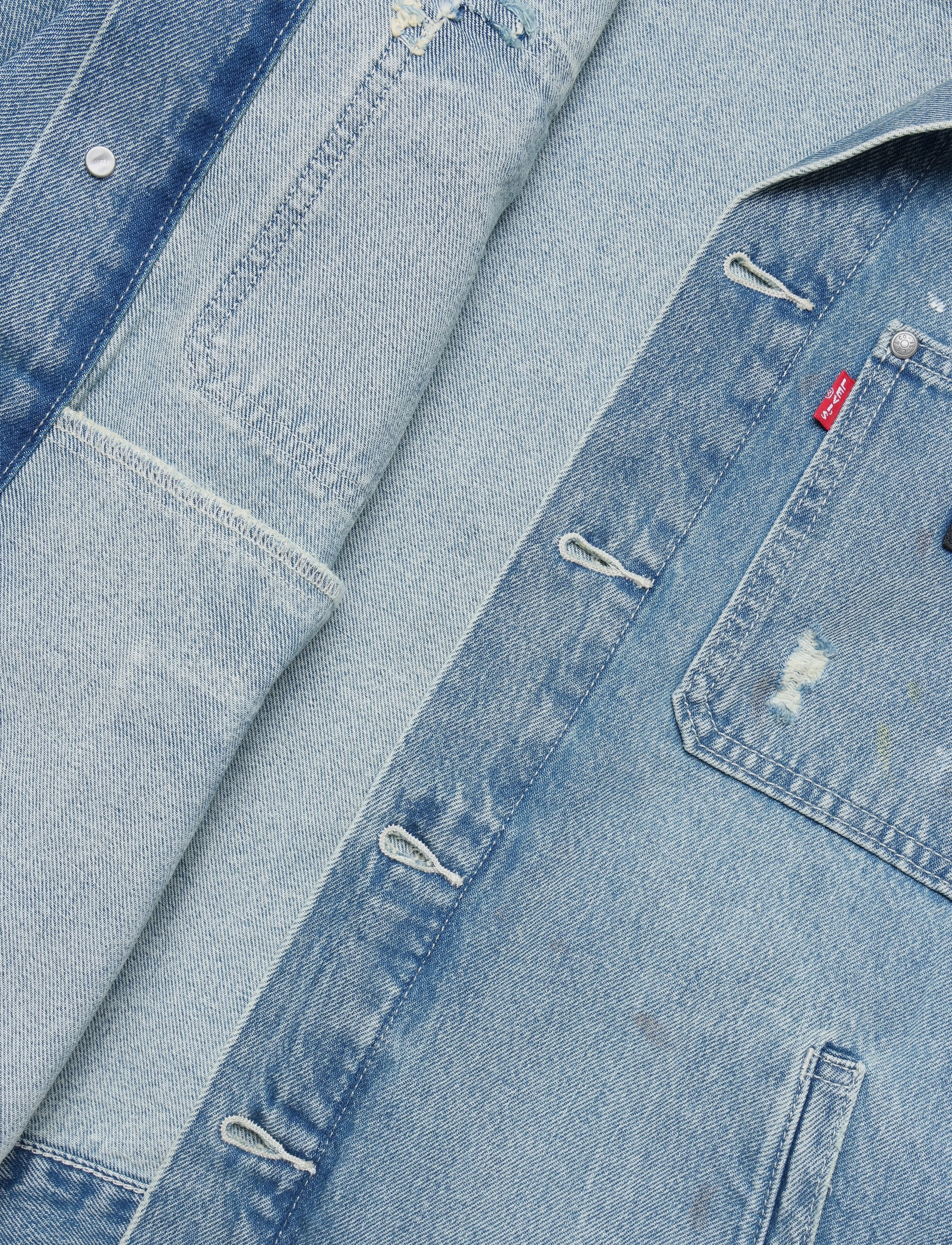 Levi's® - SUNRISE TRUCKER DIVING DUCKS D - med indigo - worn in - 4